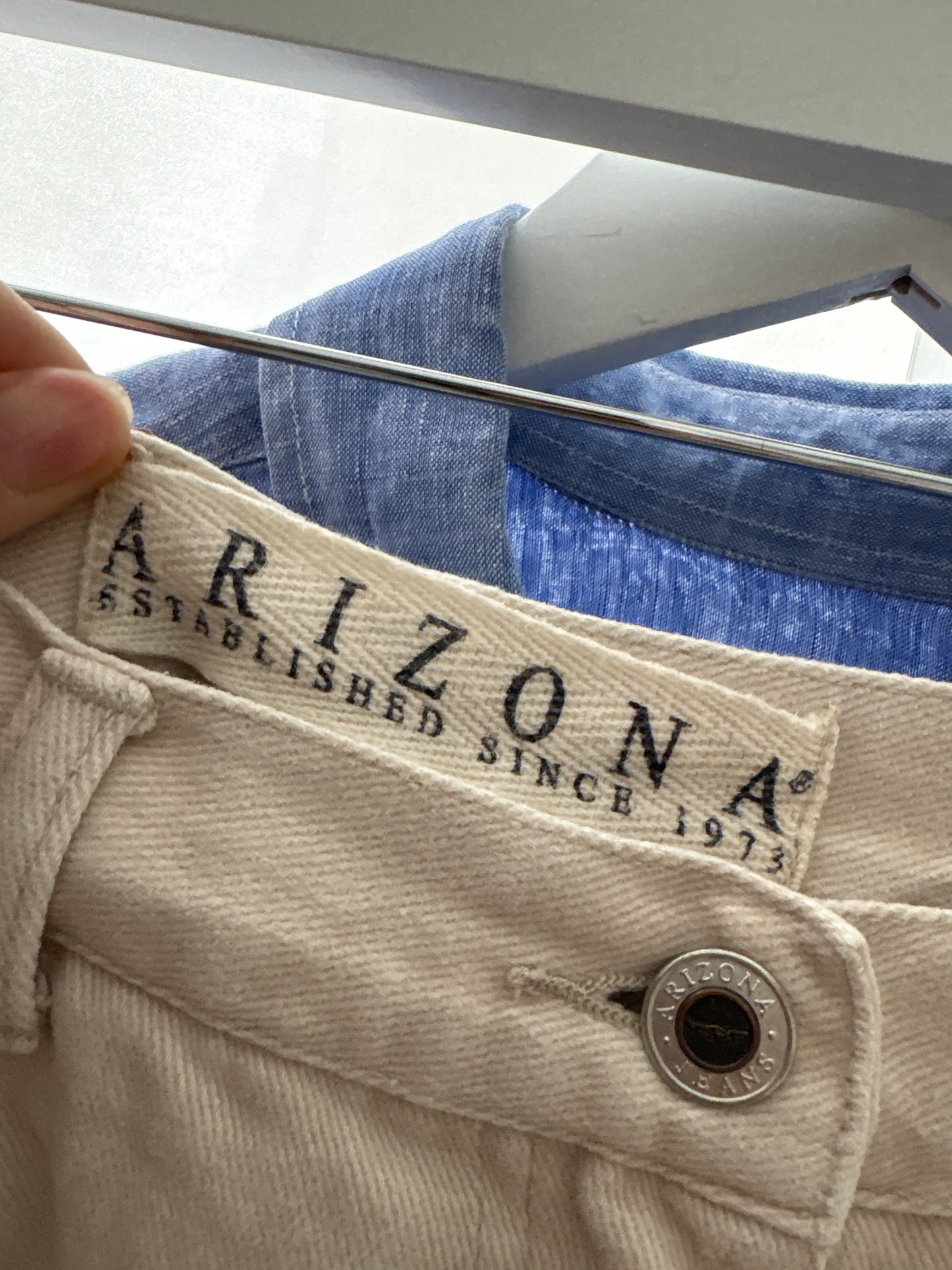 Jeans vintage butter nude cu talie ultra înaltă elastică mom fit petite