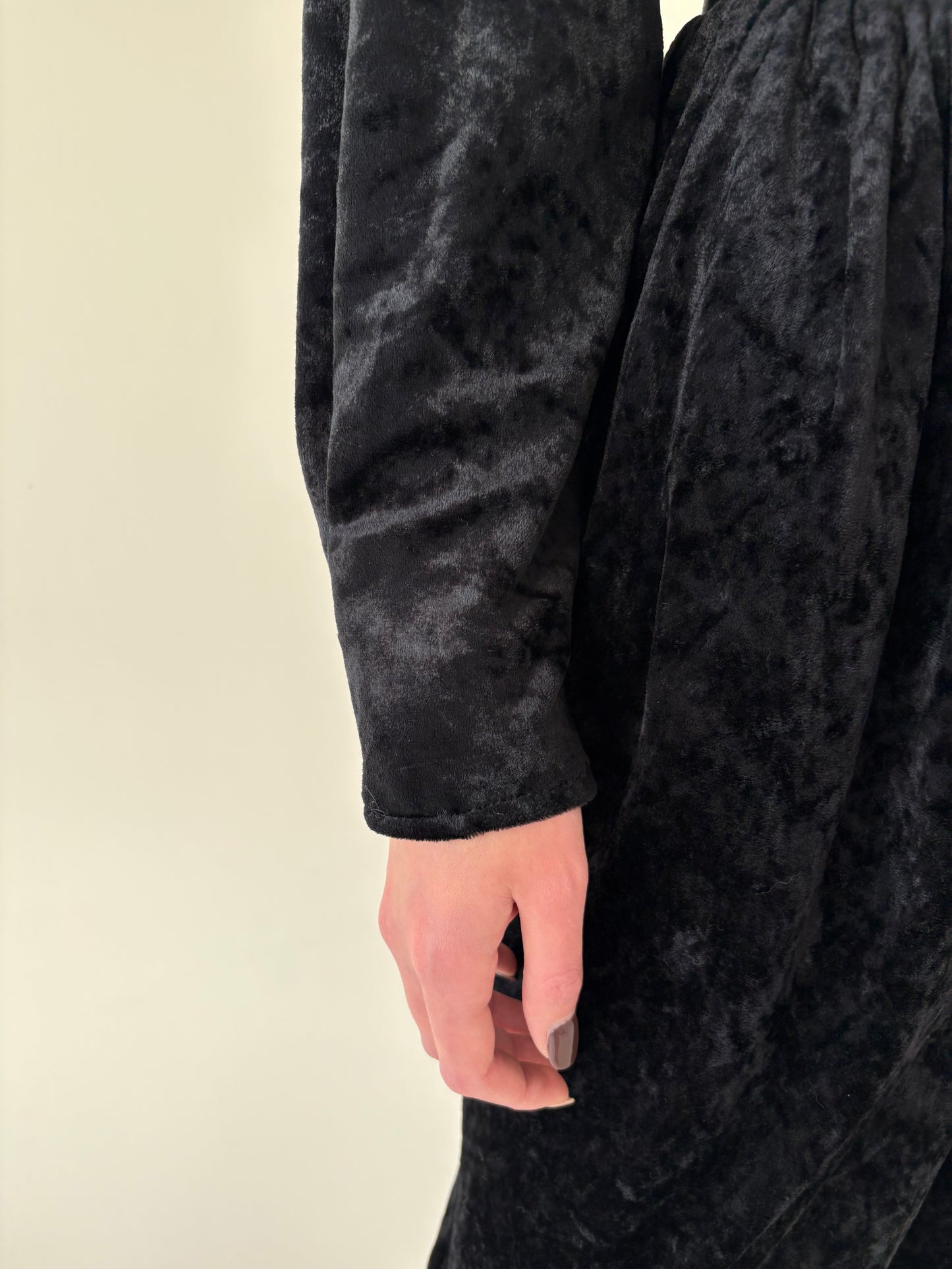 Salopetă vintage de seară din catifea cu talie ultra înaltă reglabilă