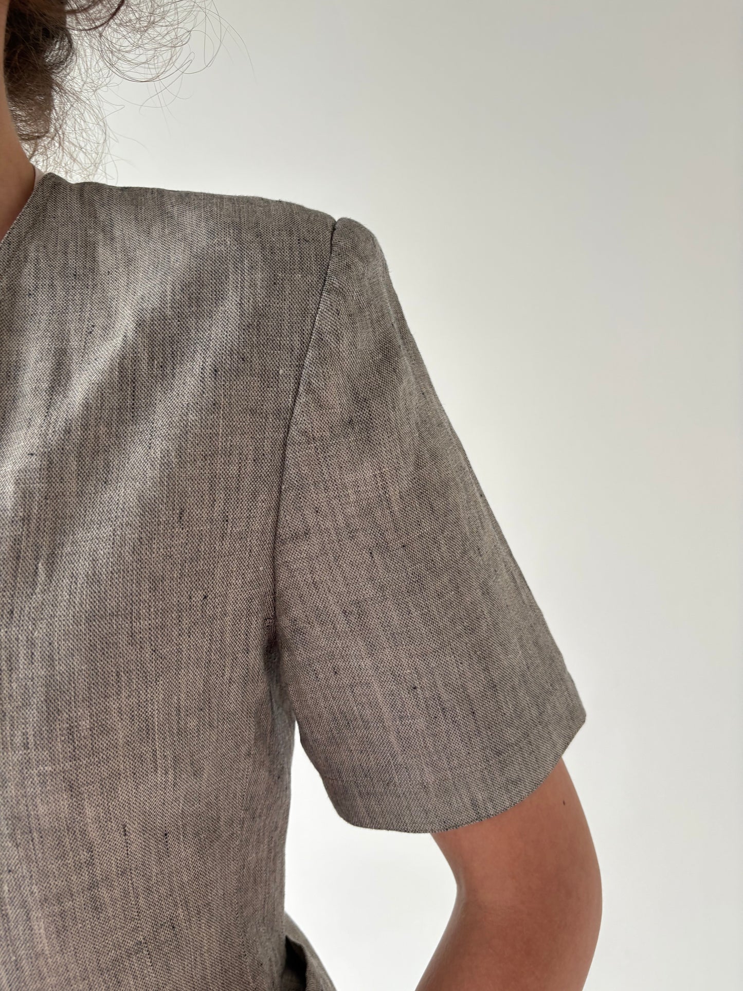 Sacou cambrat Max Mara din in pur