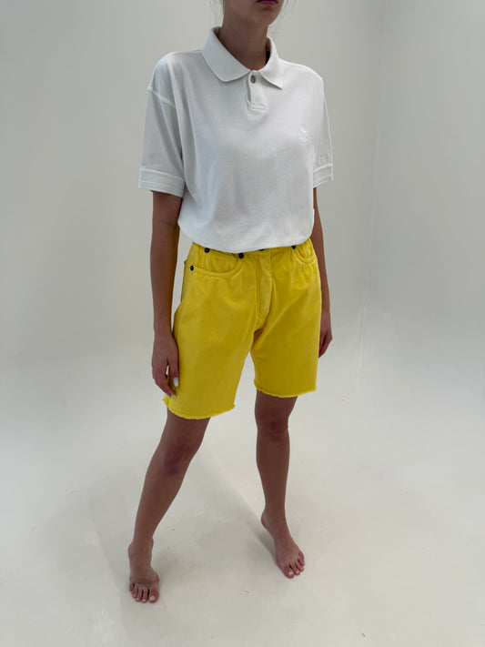 Pantaloni vintage Versace cu talie înaltă și influențe casual din bumbac