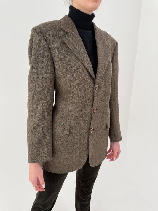Sacou Hugo Boss în nuanțe superbe și croi actual din lana și cașmir