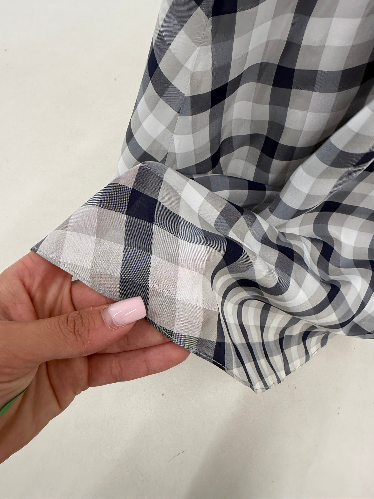 Rochie maxi în carouri în stil Ralph Lauren cu fusta căptușită gros