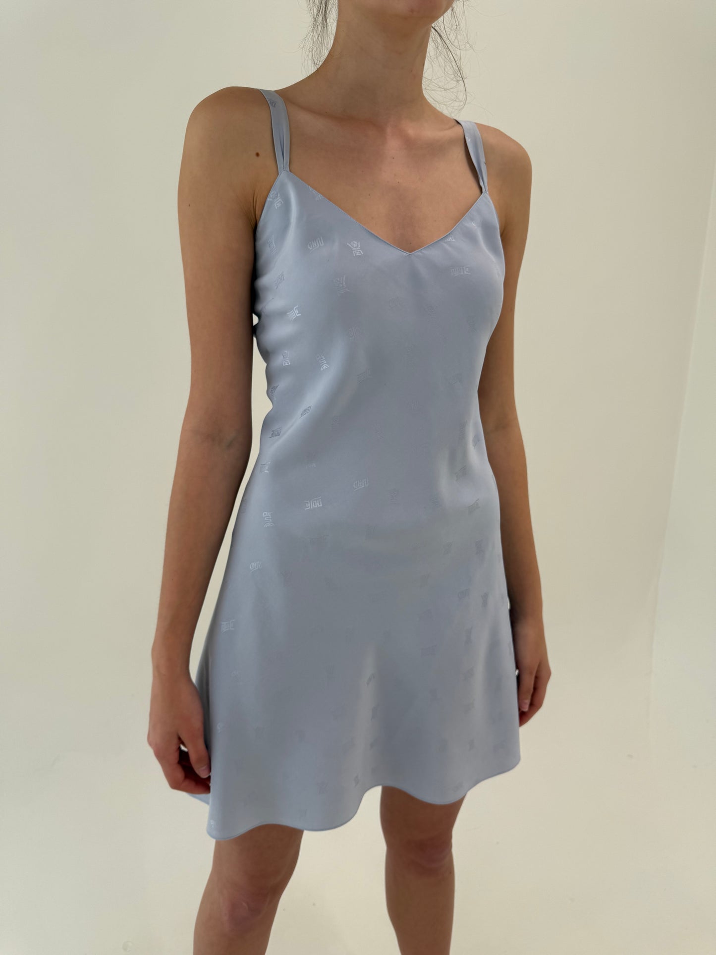 Rochie / furou din mătase naturală și over gray