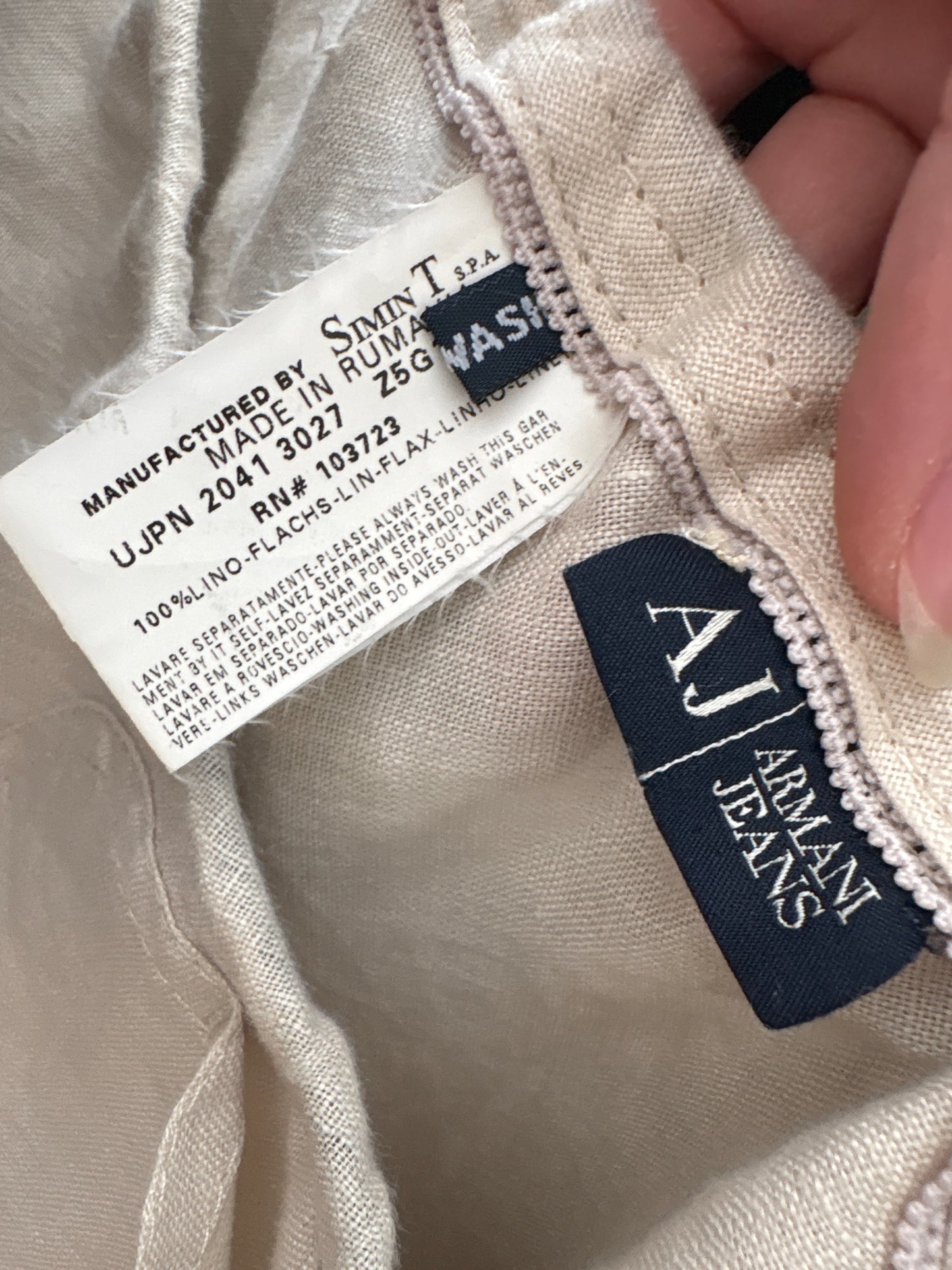 Fustă Armani light nude din in midi lung în bie