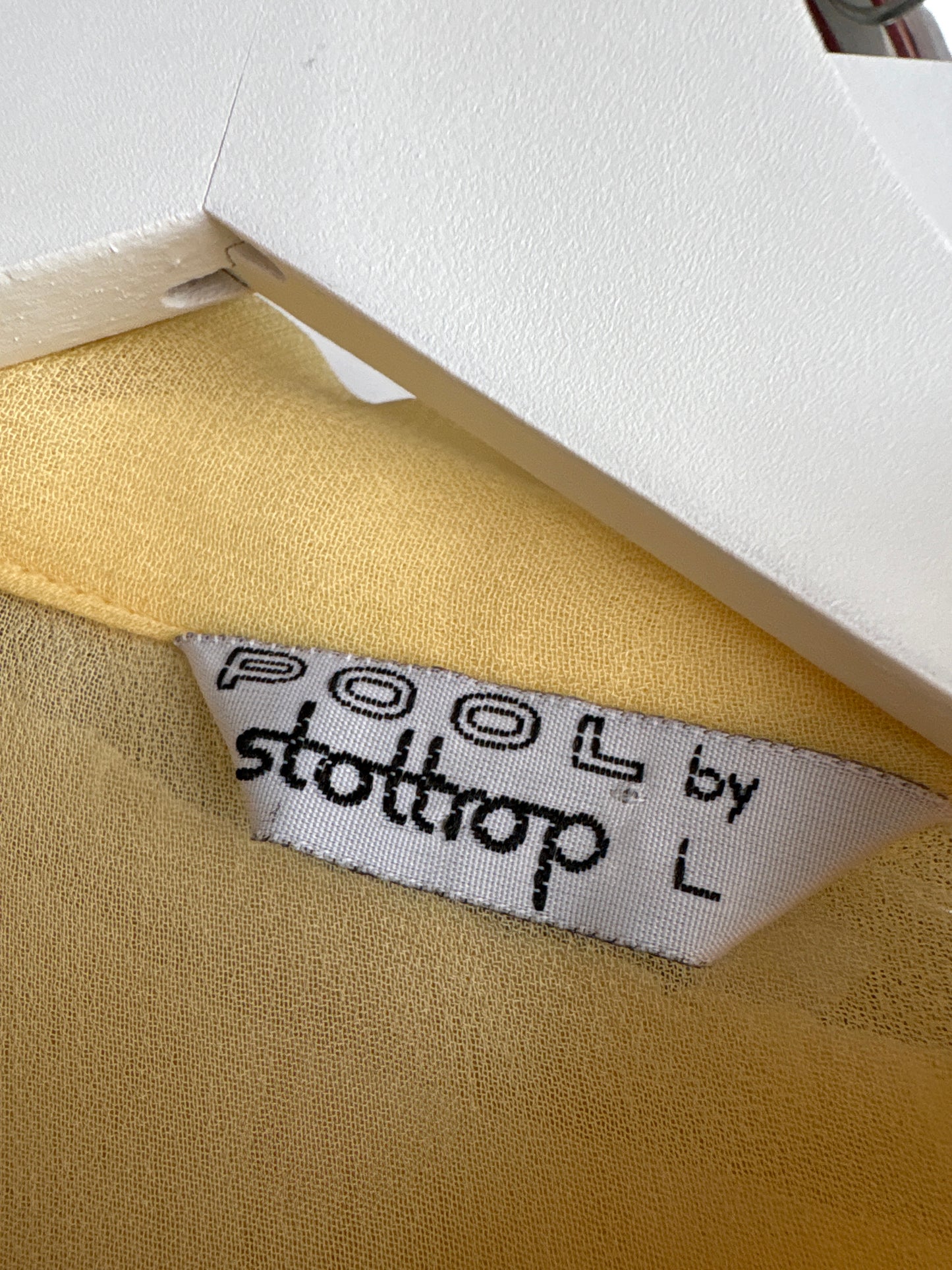 Cămașa super vaporoasă butter yellow in croi lejer cropped