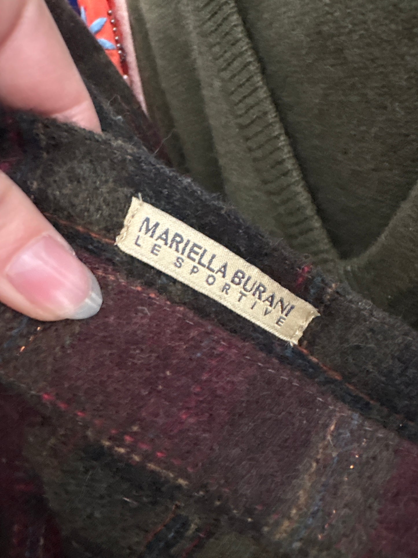 Pantaloni groși tall de brand luxury Mariela Burani din tweed în culori superbe