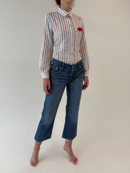 Jeans Levi’s straight leg petite model ‘Eve’ clasic wash