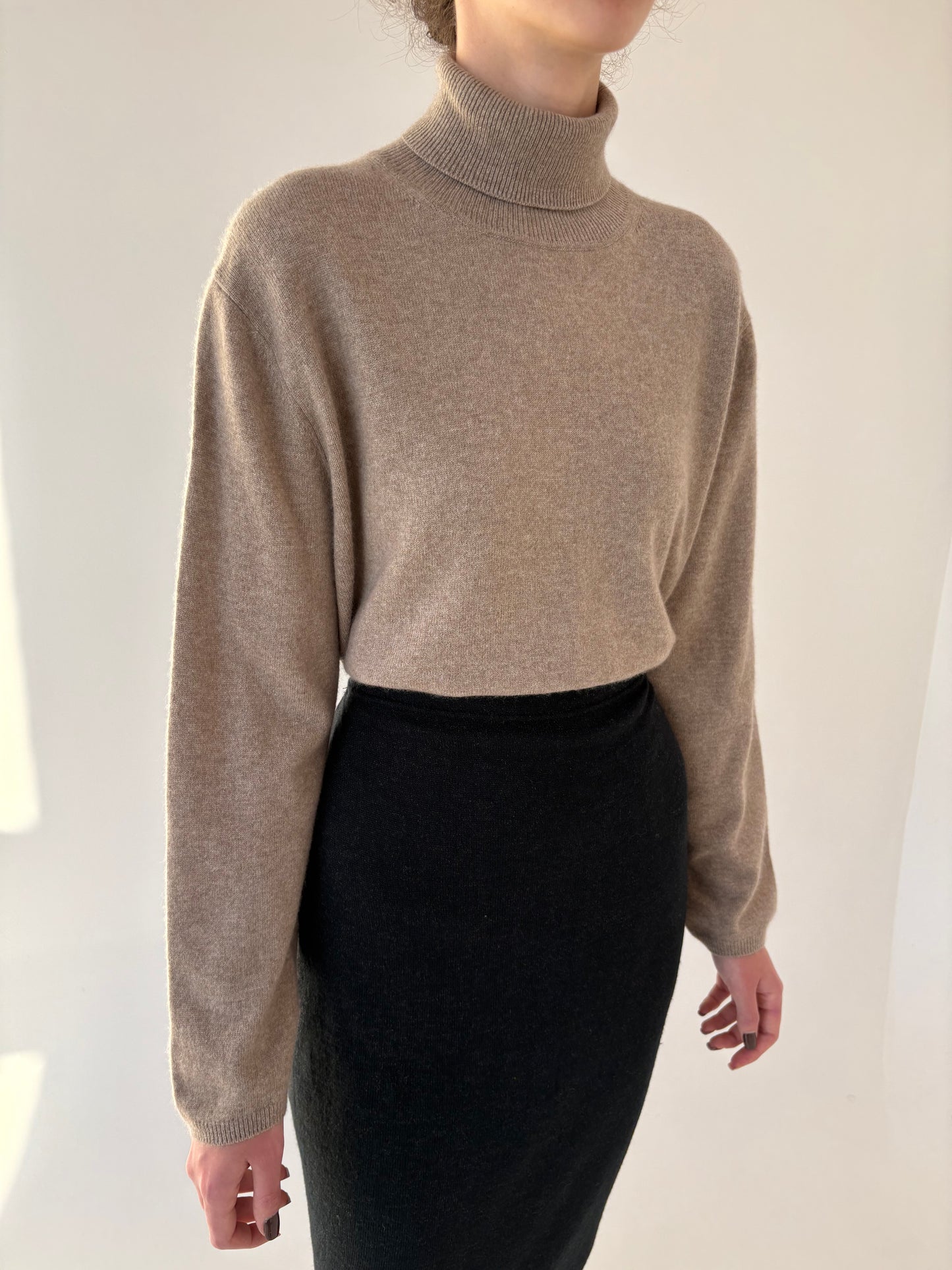 Maleta grey din cașmir multiply high end