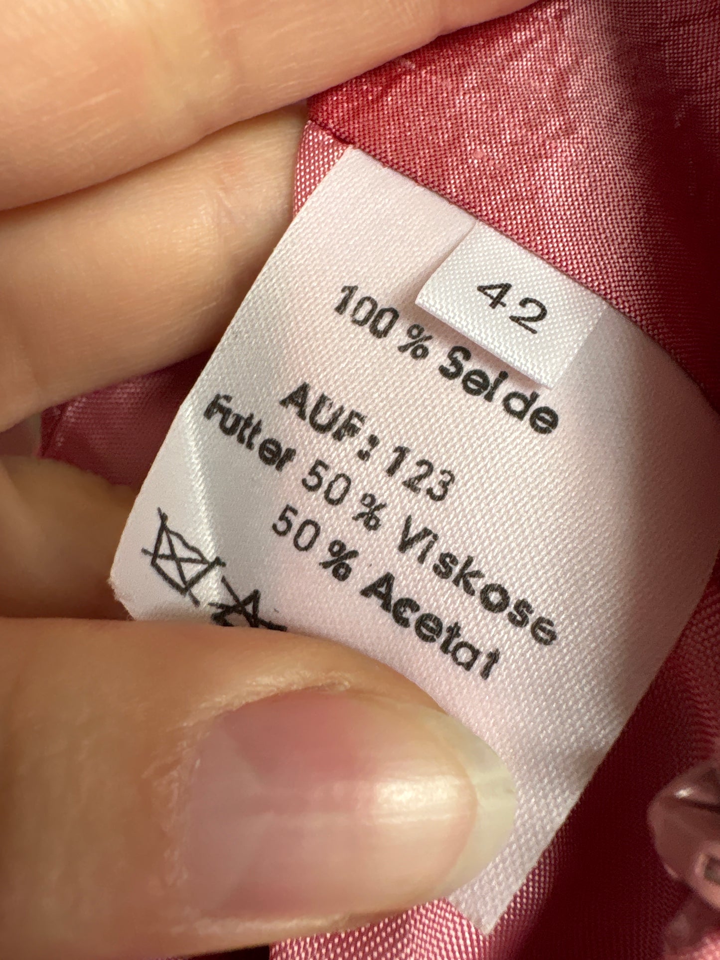 Deux piece dusty pink din mătase naturală dupioni în croi clasic