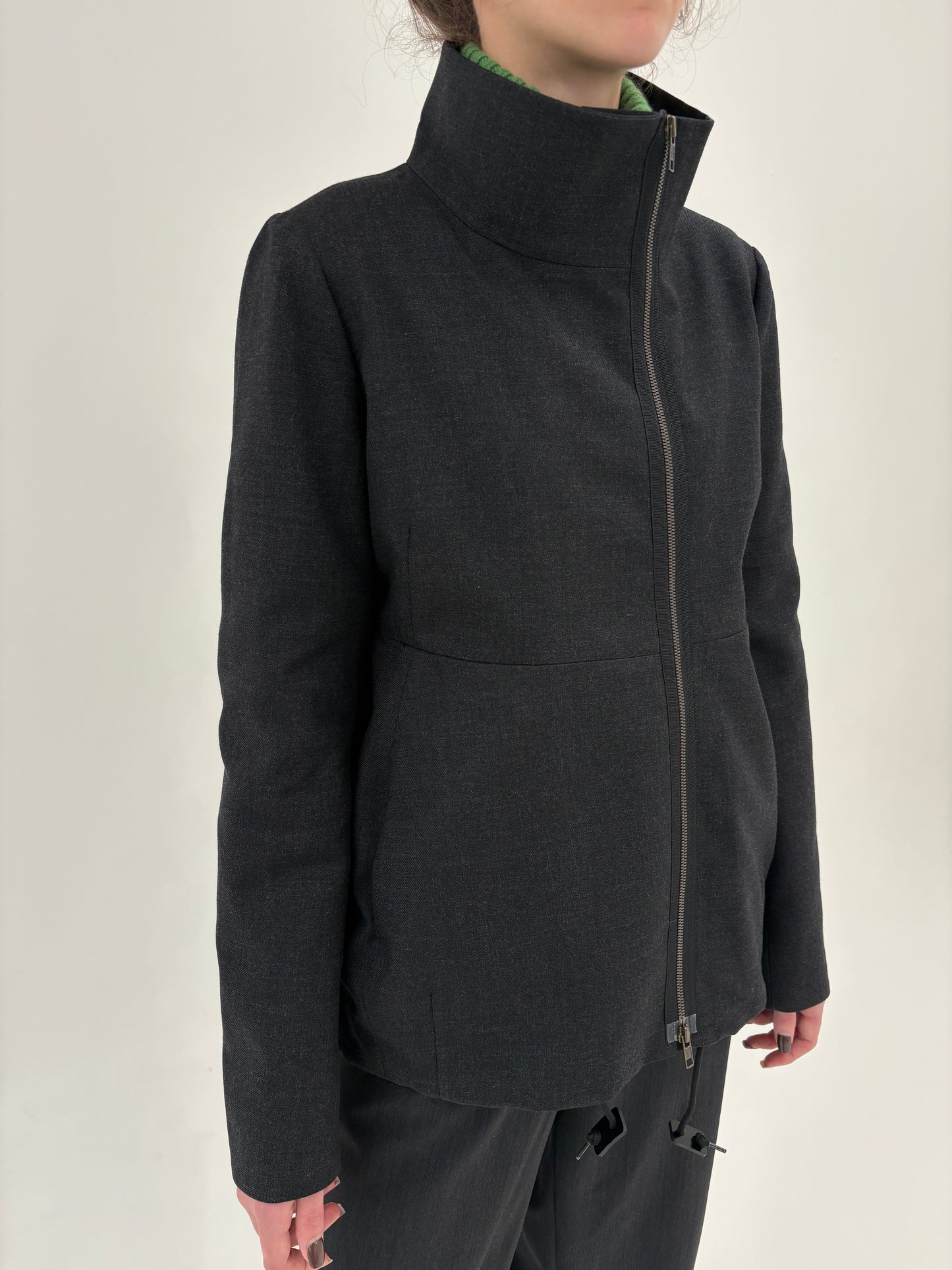 Jacheta luxury Marni din lana structurată in croi modern