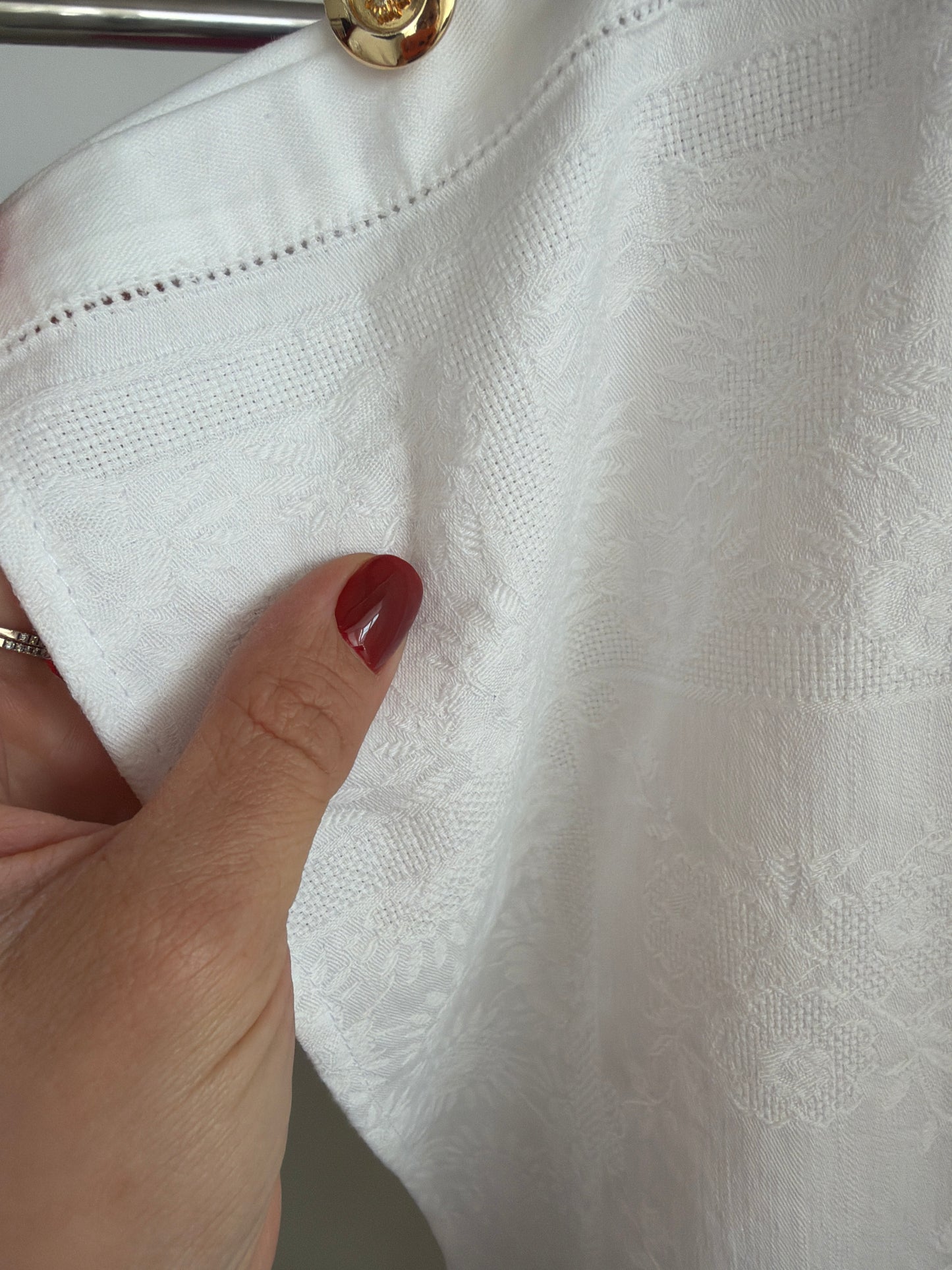 Set vintage luxury din pânză tip jacquard in croi minimalist tall