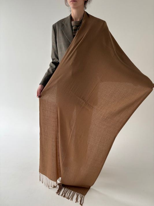 Sal camel XXXL din cașmir