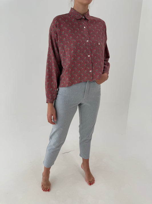 Jeans petite silver gray ultra confort modelatori fără efect de prespalare
