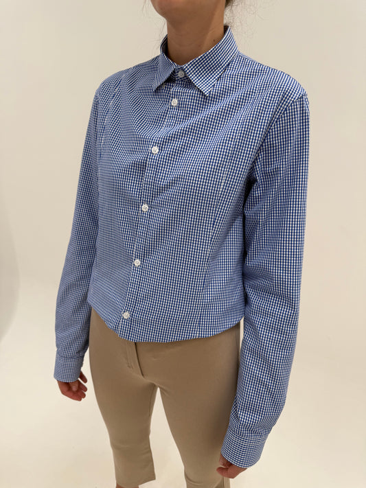 Cămașa Armani tall gingham din bumbac plin