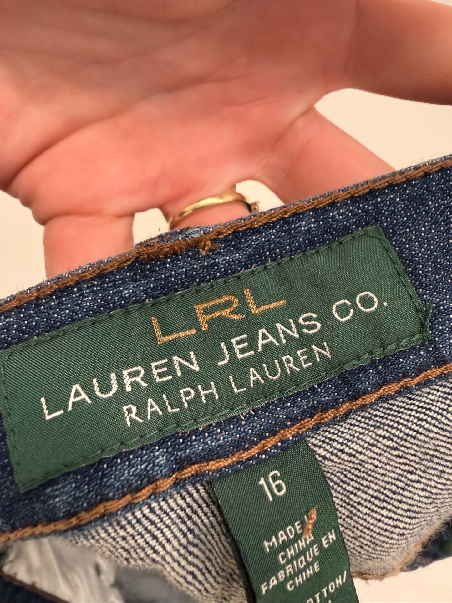 Jeans Ralph Lauren capri / petite confort in croi clasic
