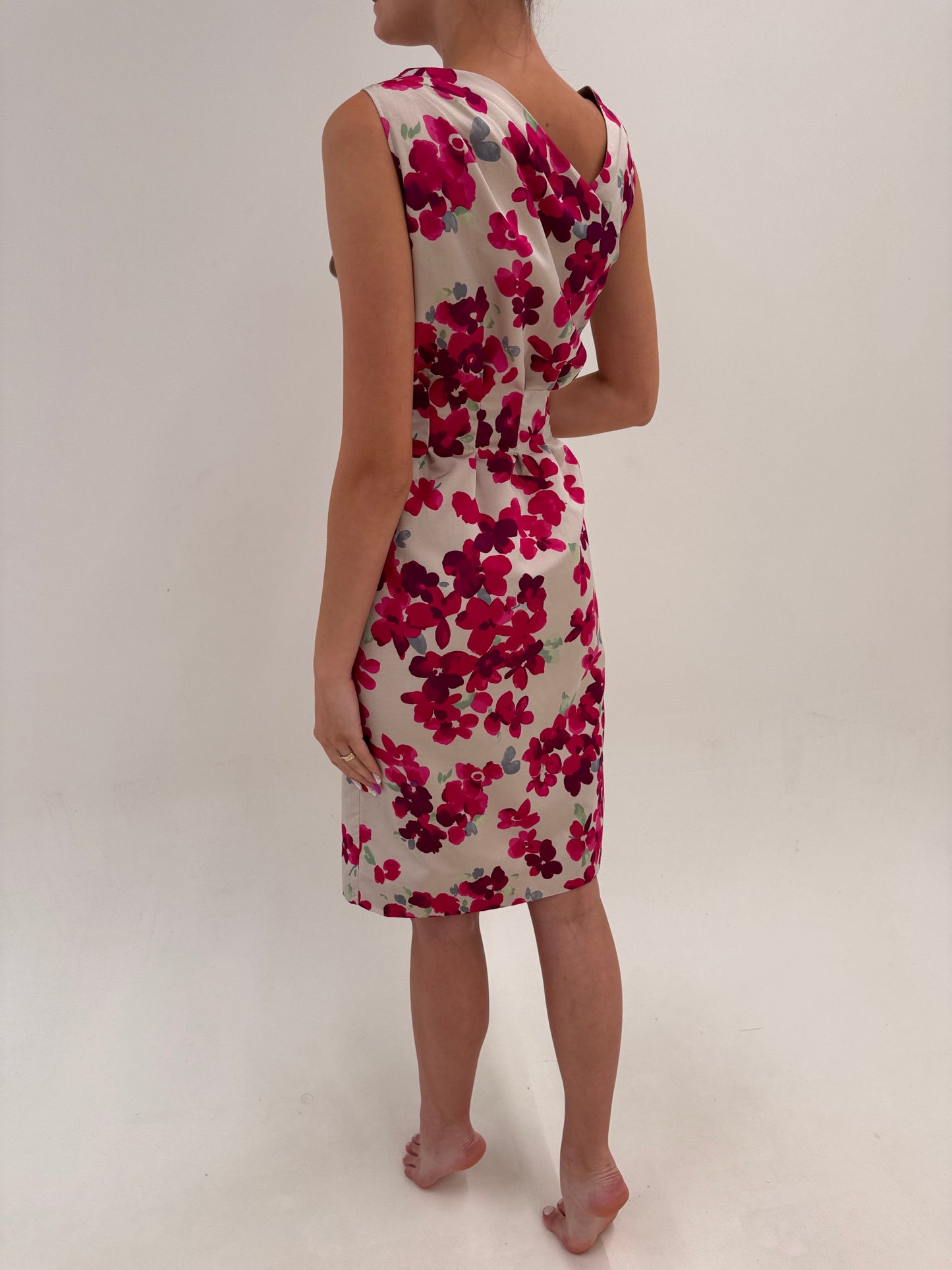 Rochie Moschino de la business la cocktail din faille 50% mătase naturală