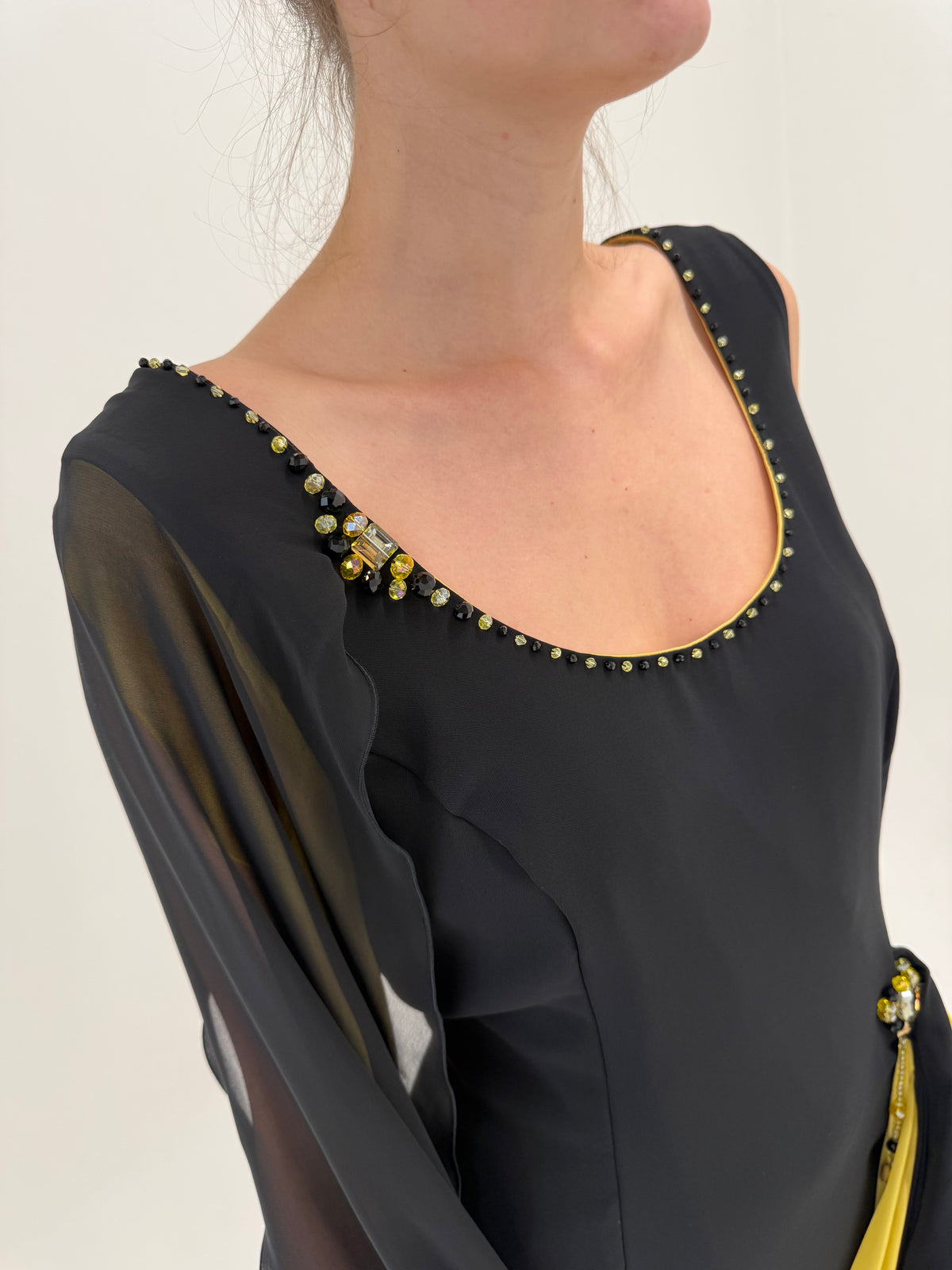 Rochie de seară de brand luxury Lancetti excepțională ultra chic atemporală