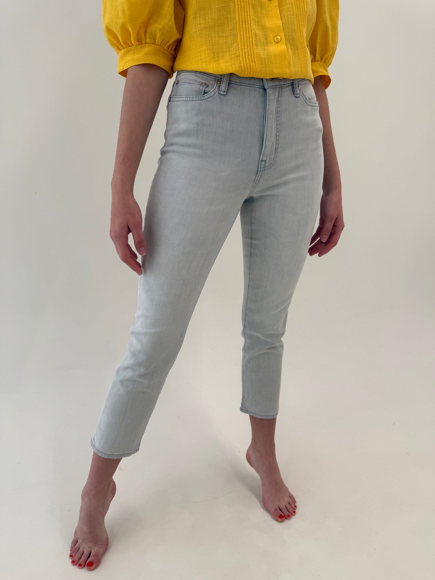 Jeans silver gray petite Ralph Lauren ultra confort modelatori