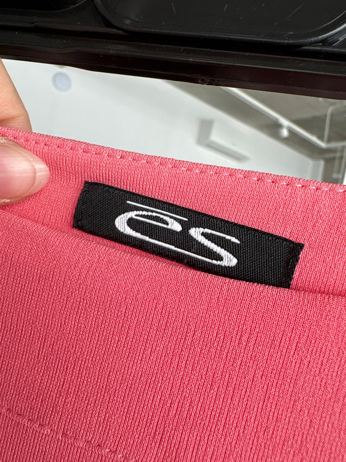 Pantaloni statement din jerse excepțional de vară salmon Pink