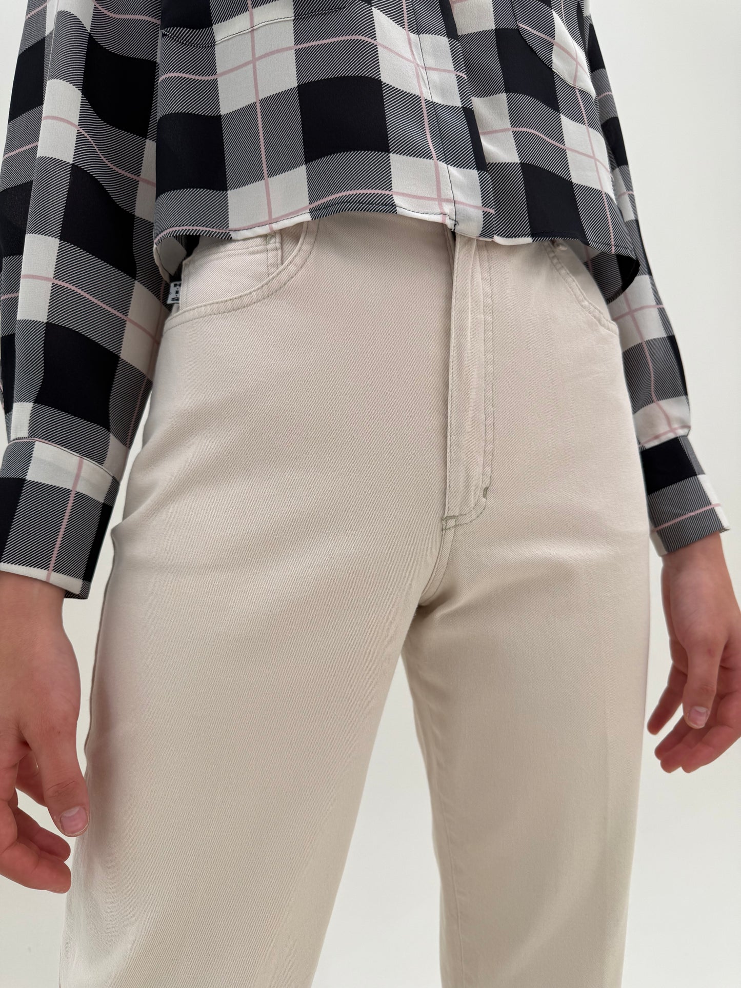 Jeans de vară sand nude ultra confort modelatori