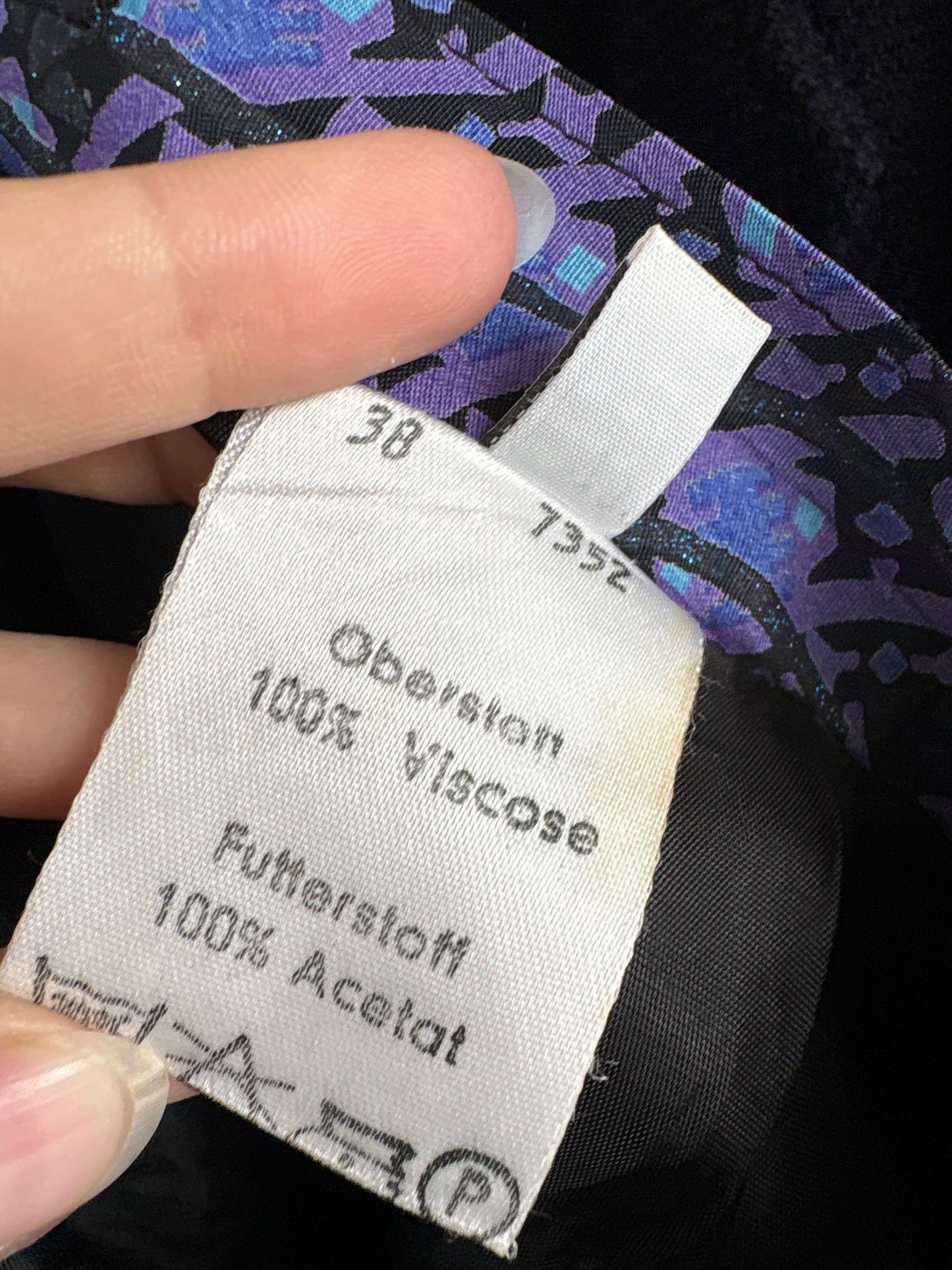 Fustă vintage ultra amplă midi spre maxi cu print in nuanțe superbe