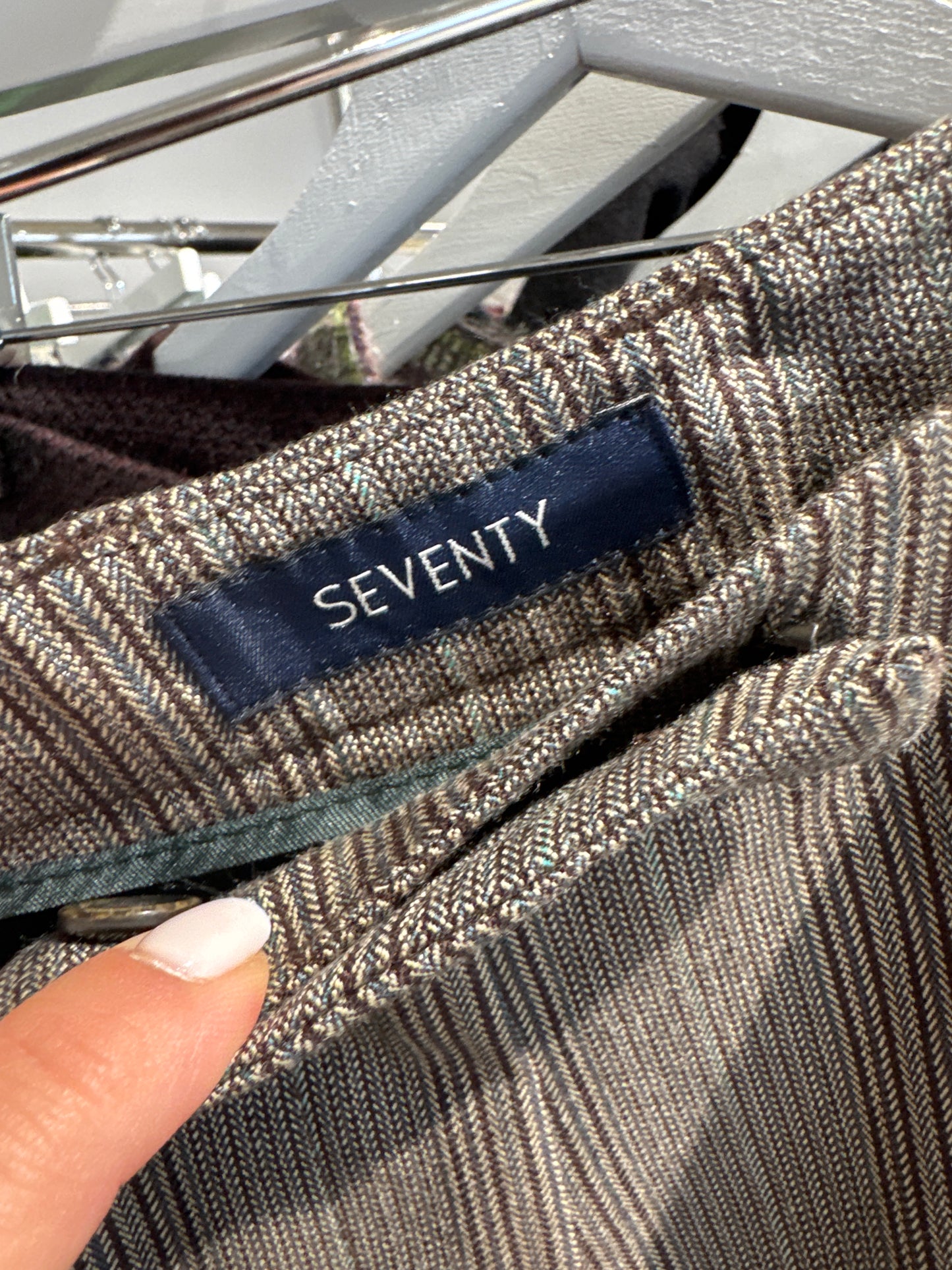 Pantaloni de brand super premium Seventy din lana extrafina subțire