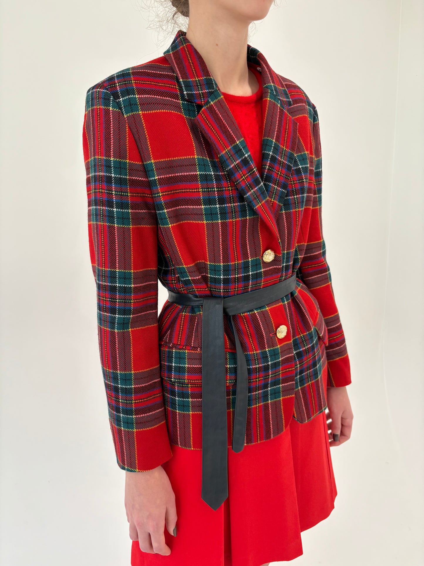 Cravata slim din piele naturală