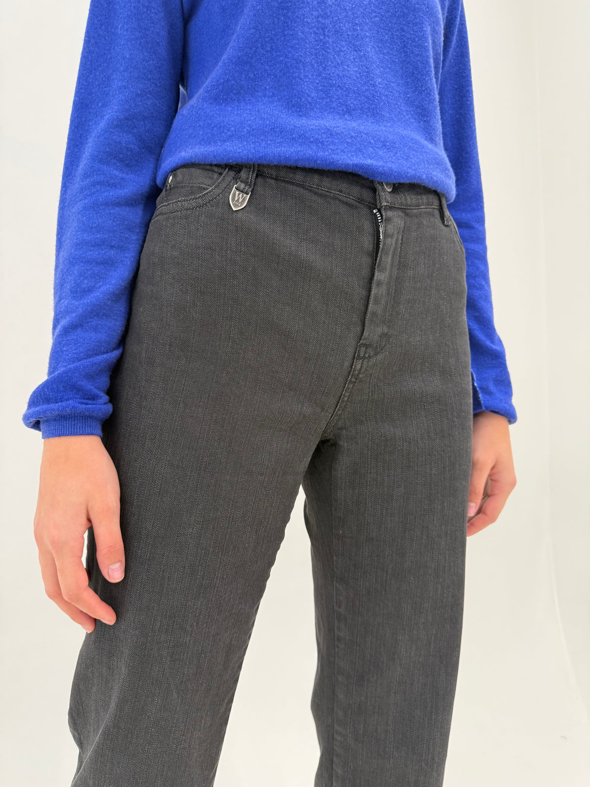 Jeans negri Max Mara ultra confort modelatori tall in croi clasic