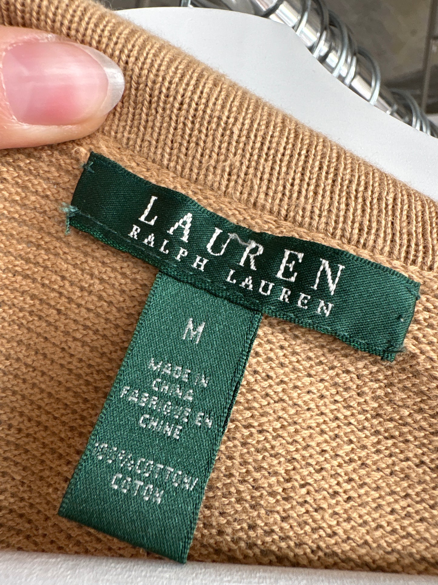 Soft knit Ralph Lauren de vară în anchior din bumbac