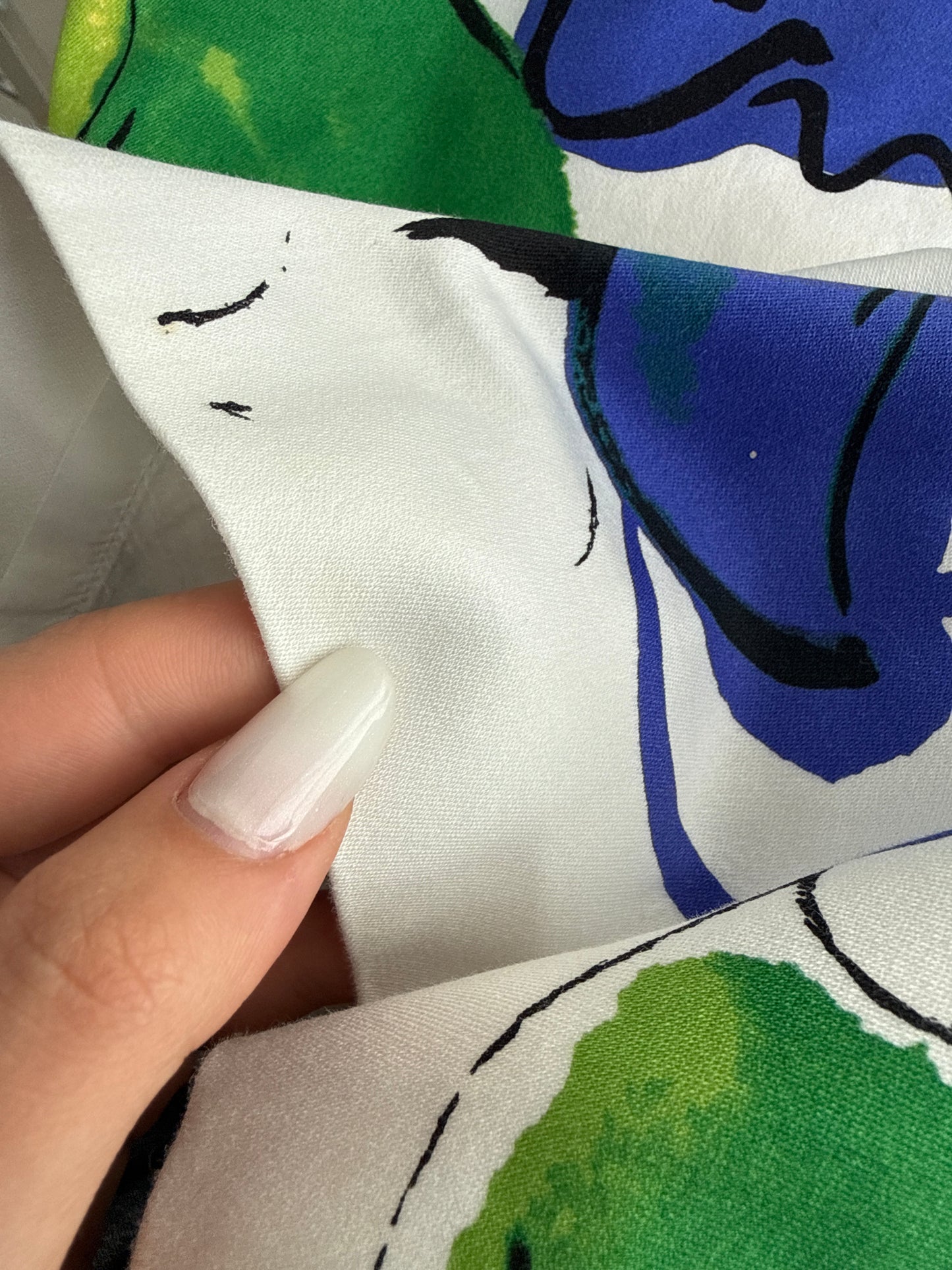 Fustă Max Mara creion cu talie ultra înaltă și print în culori tari