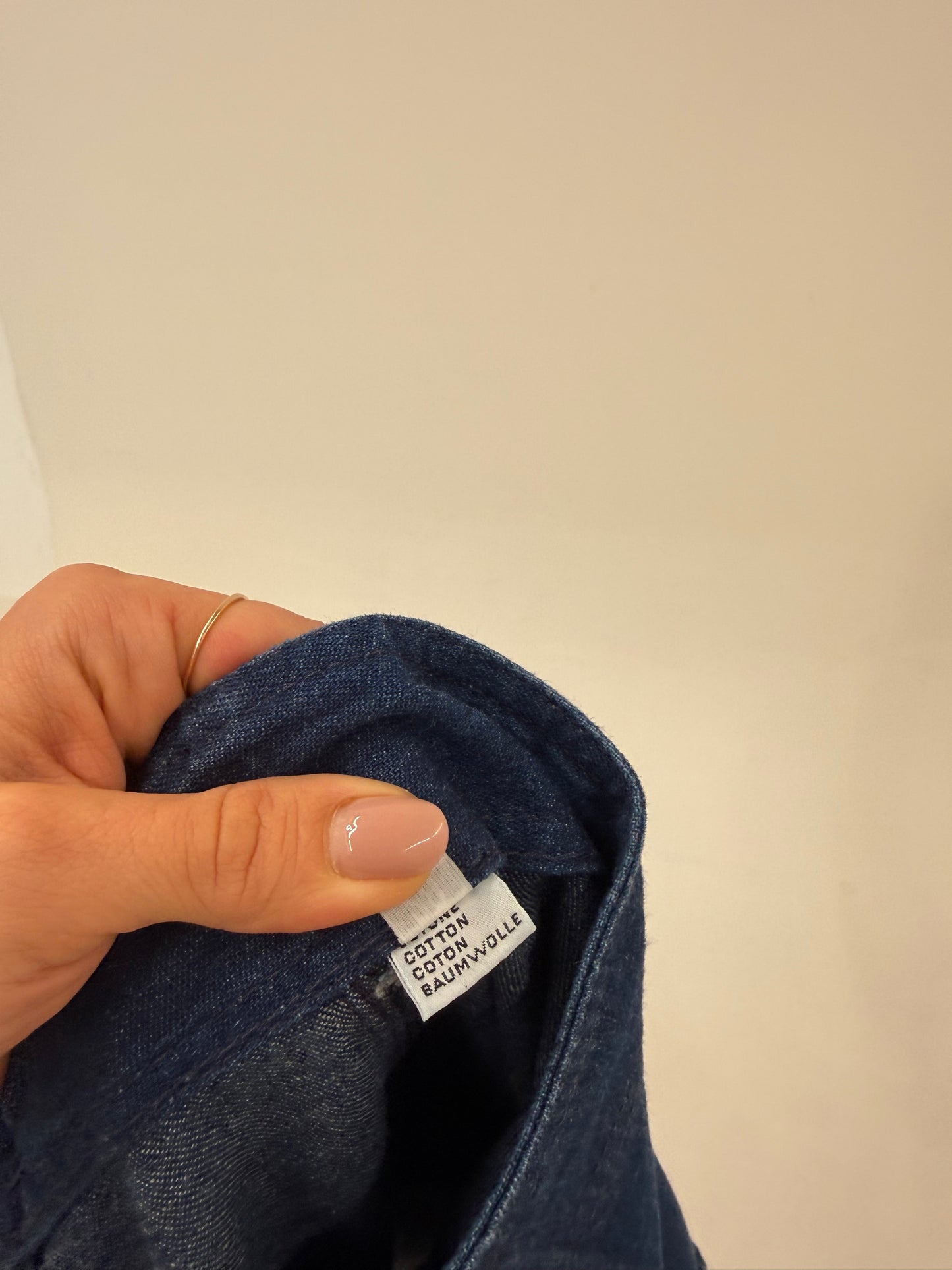 Fustă vintage maxi de designer din jeans în croi spectaculos
