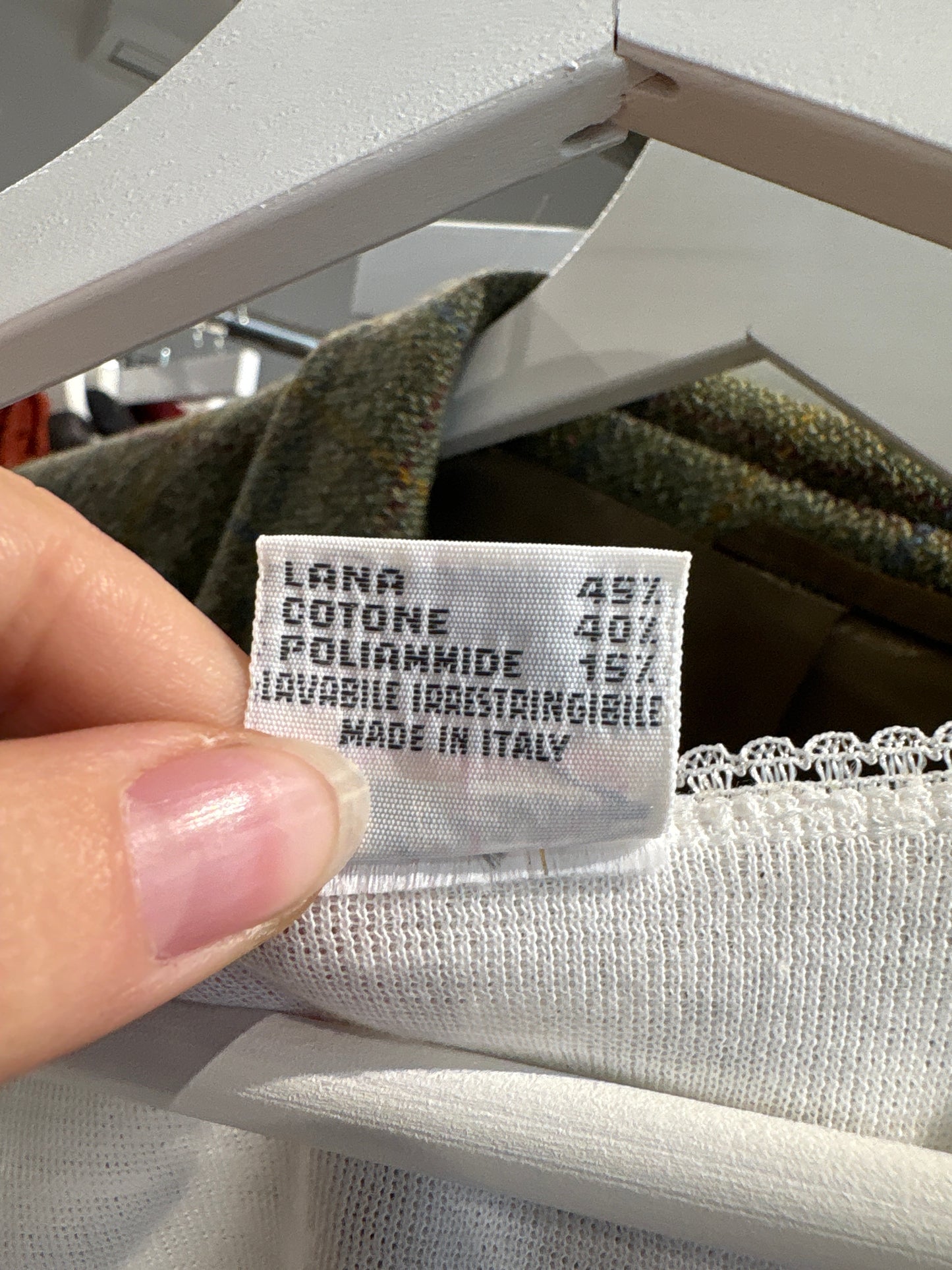 Maieu cambrat high end  italian din mix de lana irestringibila și bumbac