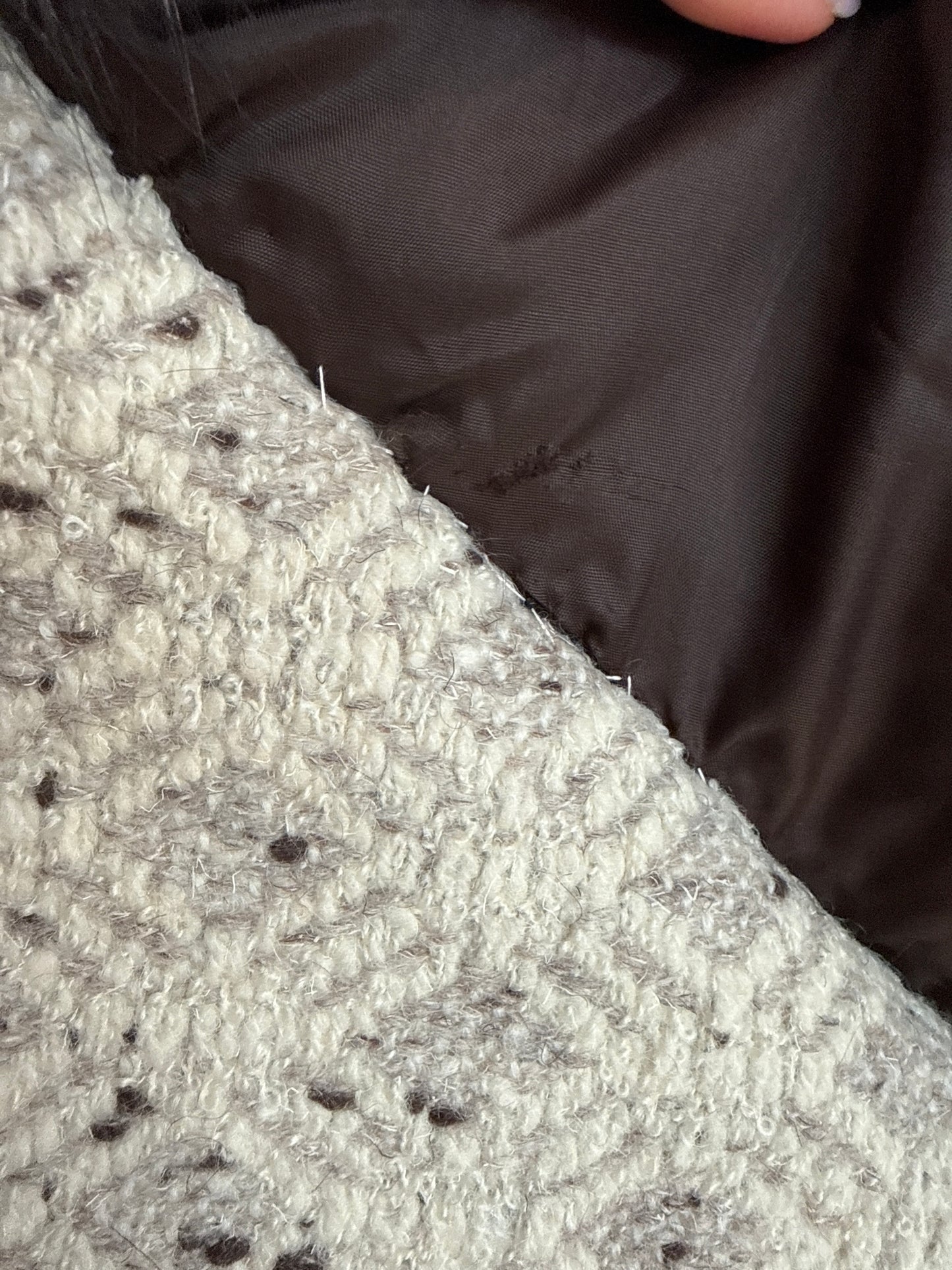 Palton old vintage anii 60 în stil New Look Dior cu blană naturală de raton