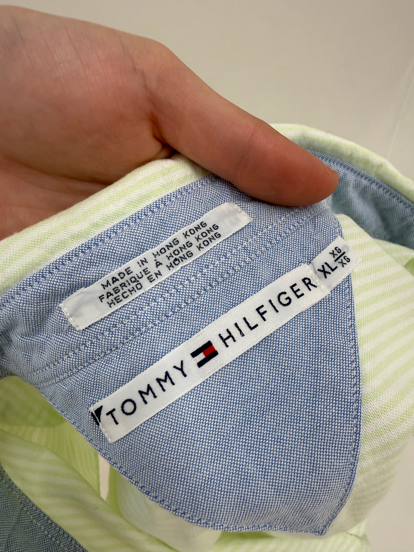 Cămașa in dungi Tommy Hilfiger din pânză de bumbac