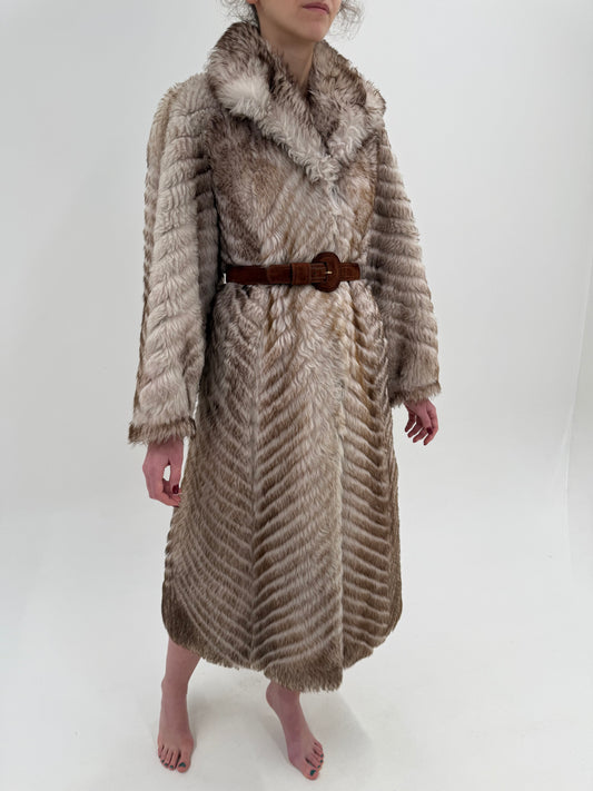 Blană naturală Mouton tuns și presat direcțional