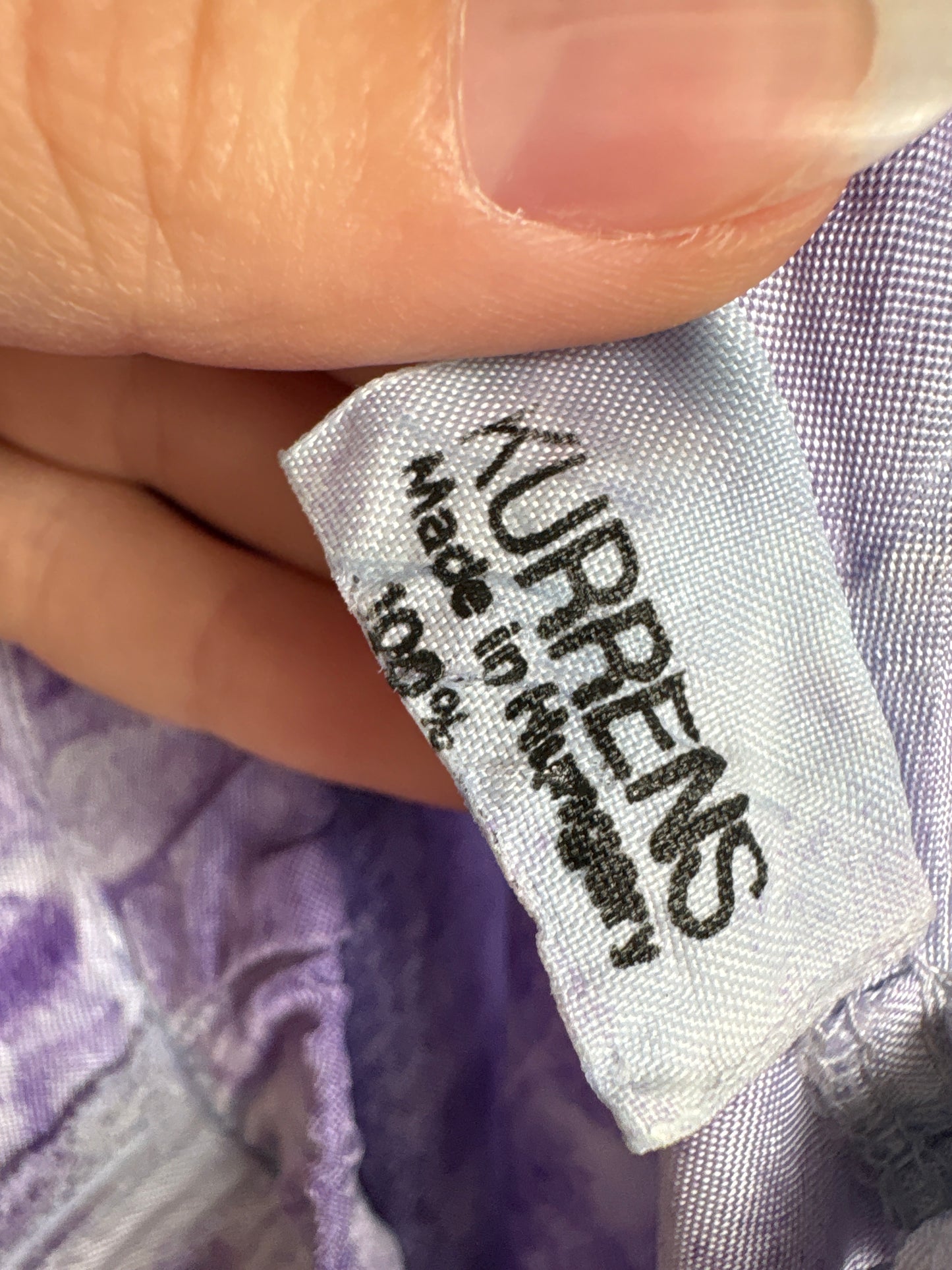 Fusta ultra amplă maxi de designer din twill de mătase naturală cu print manual