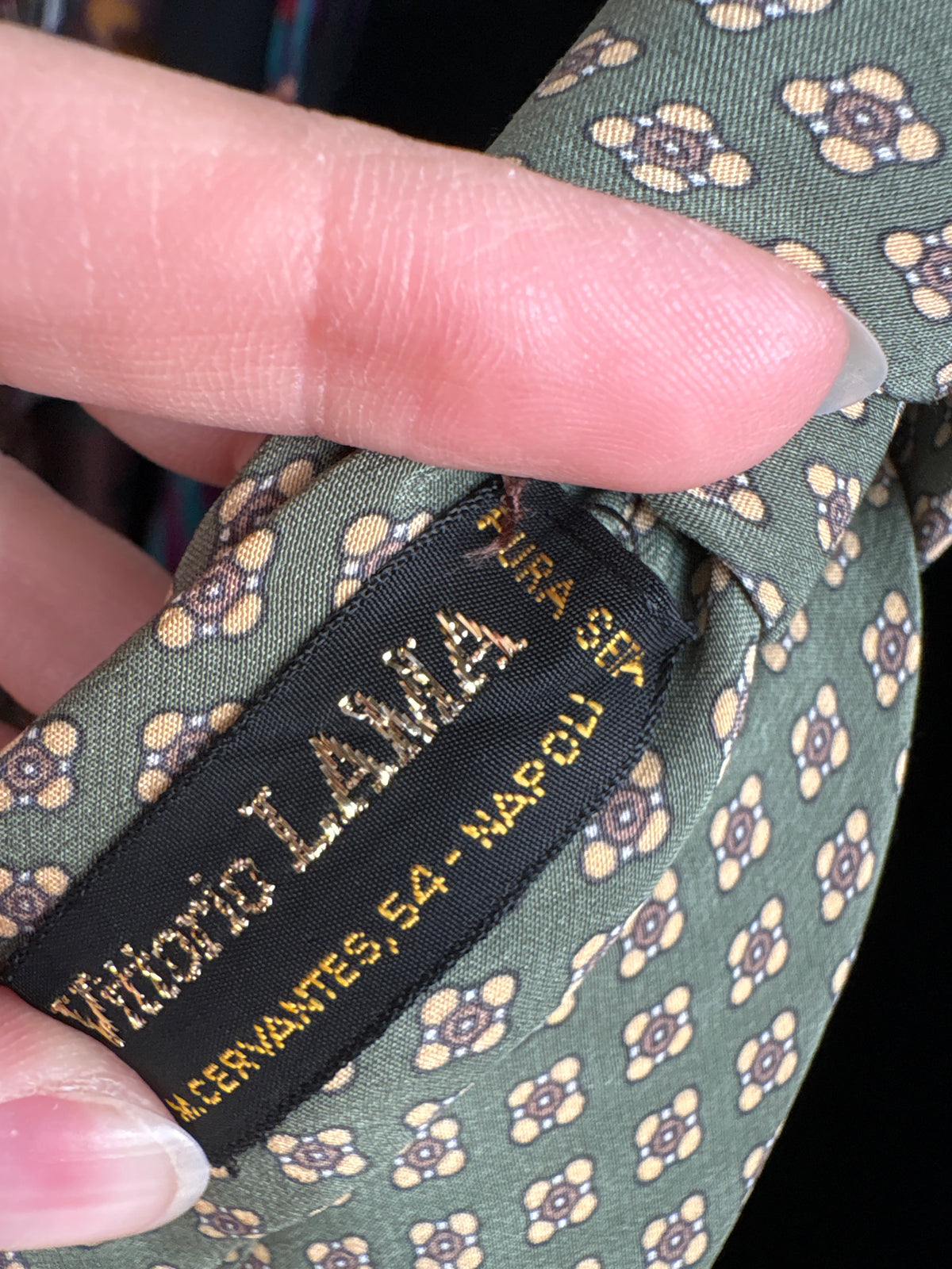 Cravata vintage Pierre Cardin din mătase naturală