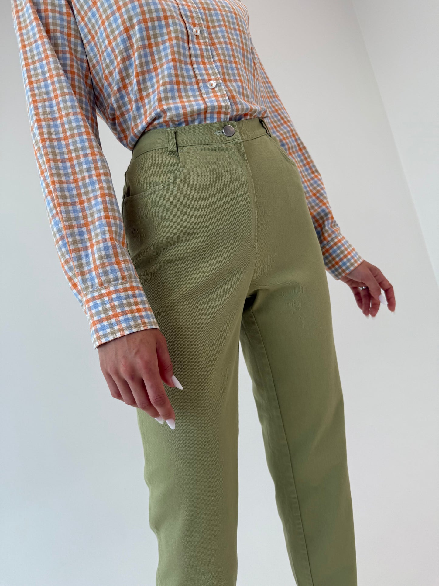 Jeans vintage ultra confort seaweed green modelatori