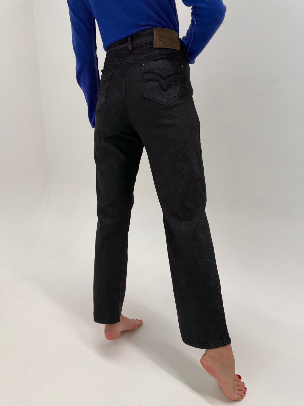 Jeans negri Max Mara ultra confort modelatori tall in croi clasic