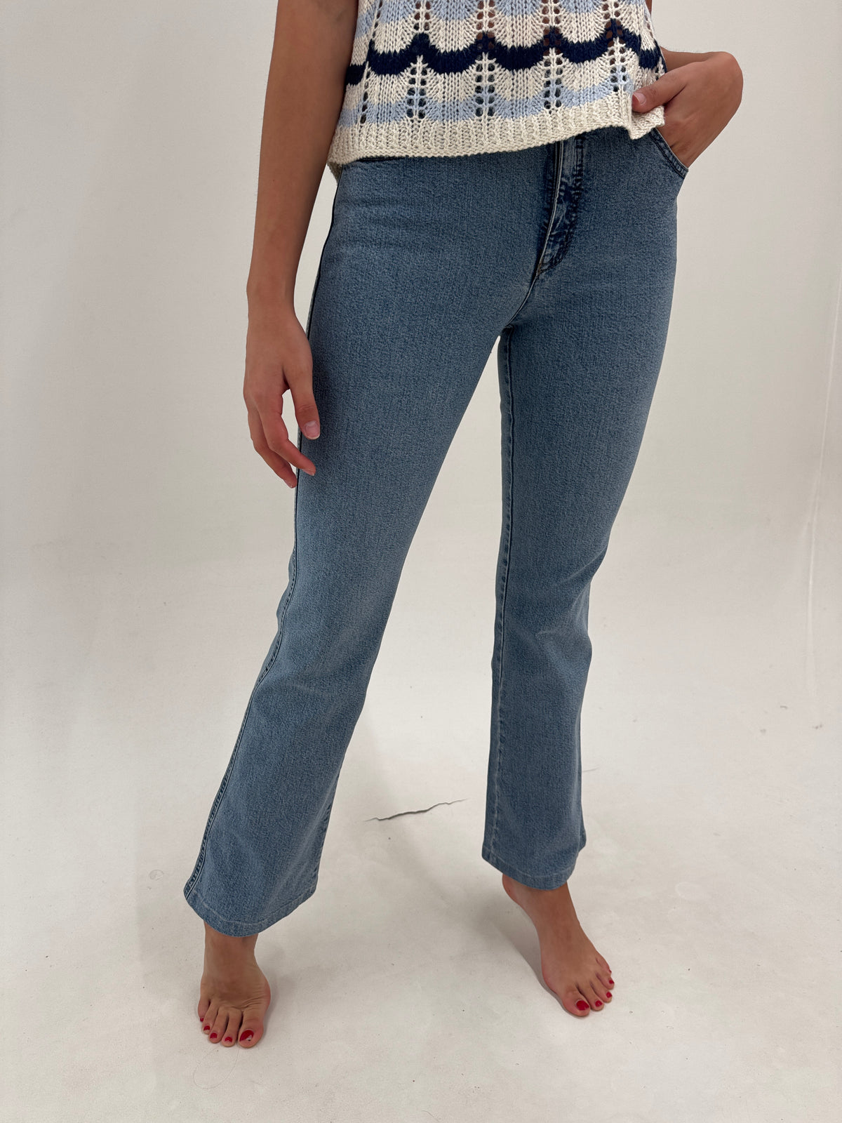 Jeans Armani vintage bootcut classic wash ușor modelator ultra confort