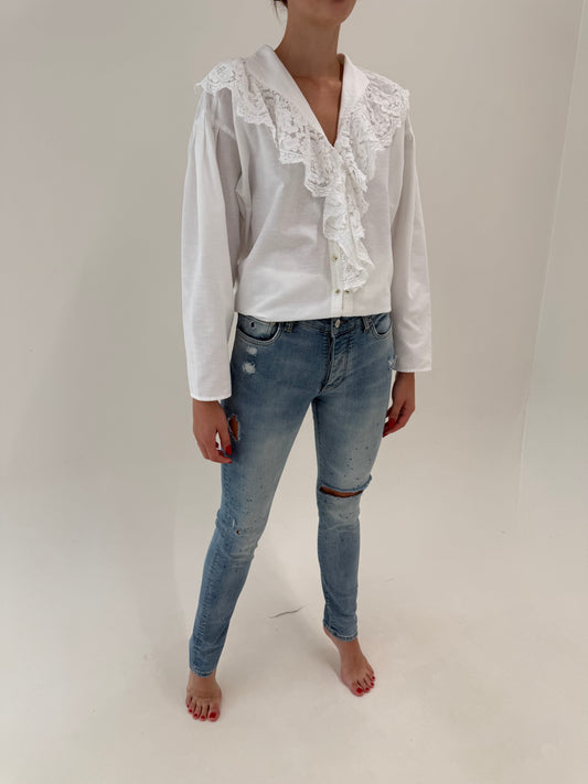 Jeans tall luxury Amiri skinny fit distress effect classic wash tall