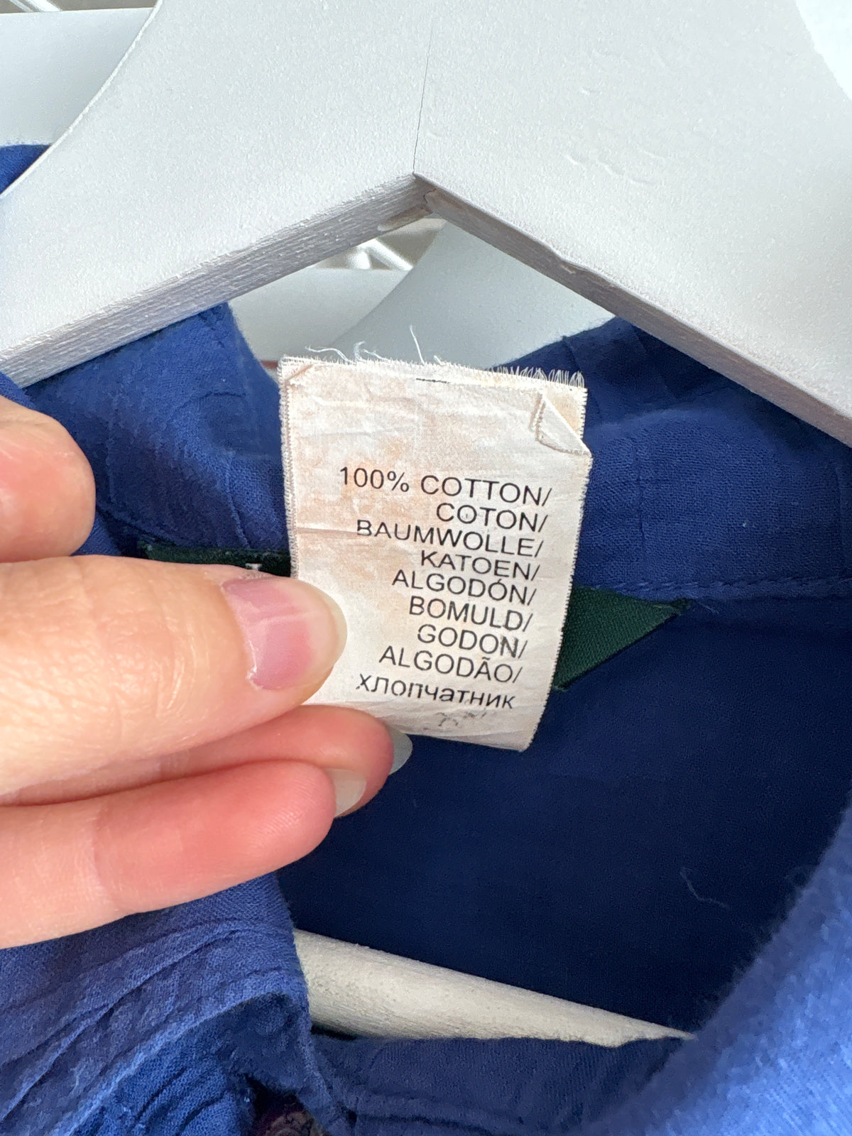 Cămașa Ralph Lauren din cel mai fin bumbac albastru regal cu mânecă reglabilă