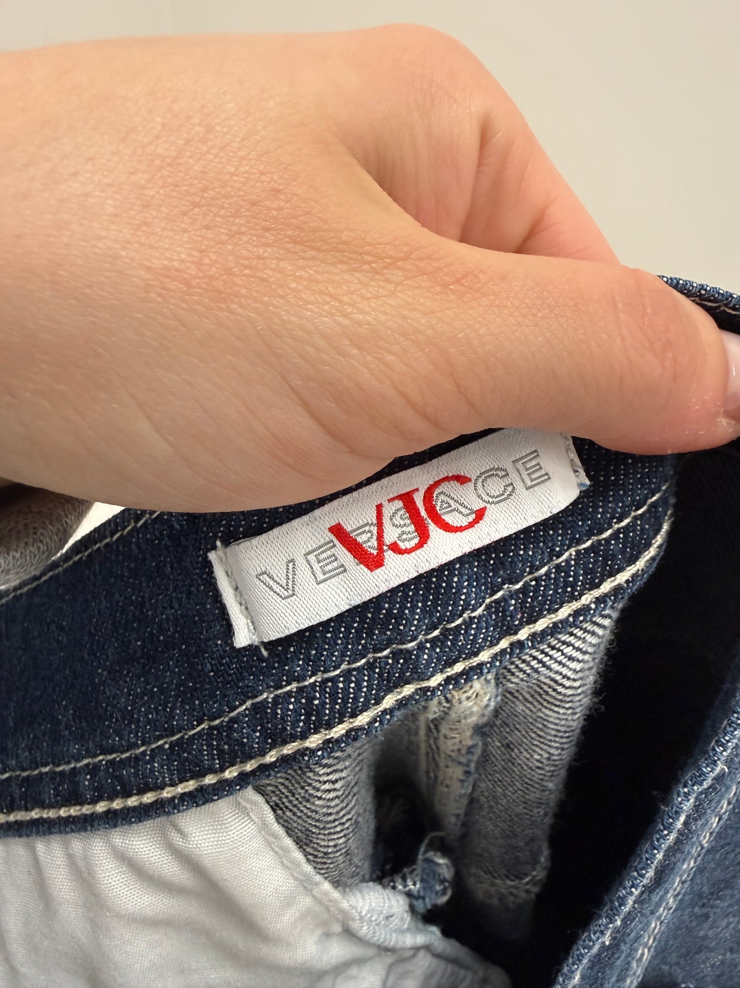 Jeans tall Versace dark wash ultra confort modelatori straight leg