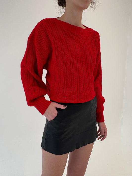 Fustă ultra mini din piele naturală moale cu buzunare