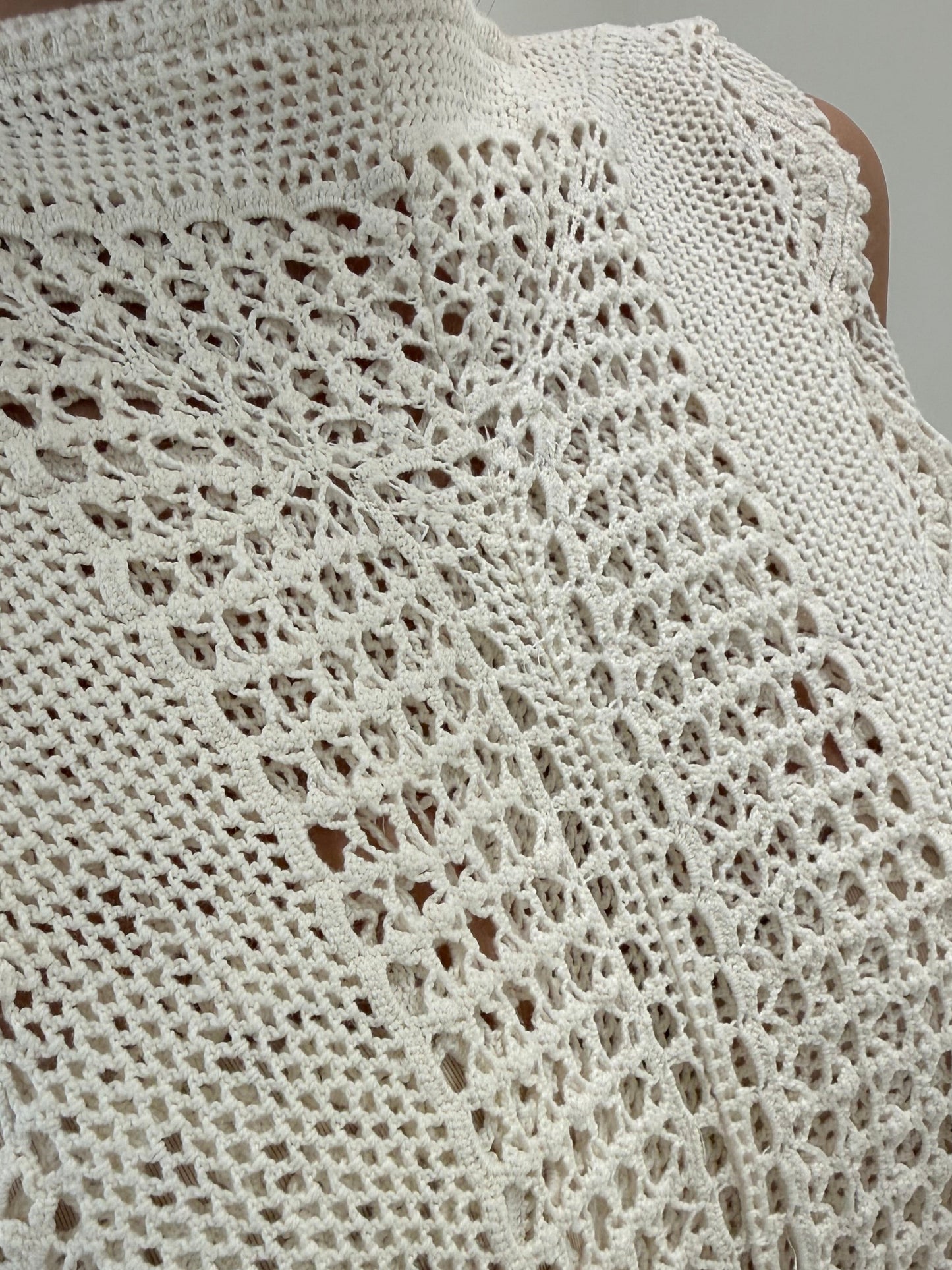 Rochie spectaculoasă maxi tall din macrame lucrat manual