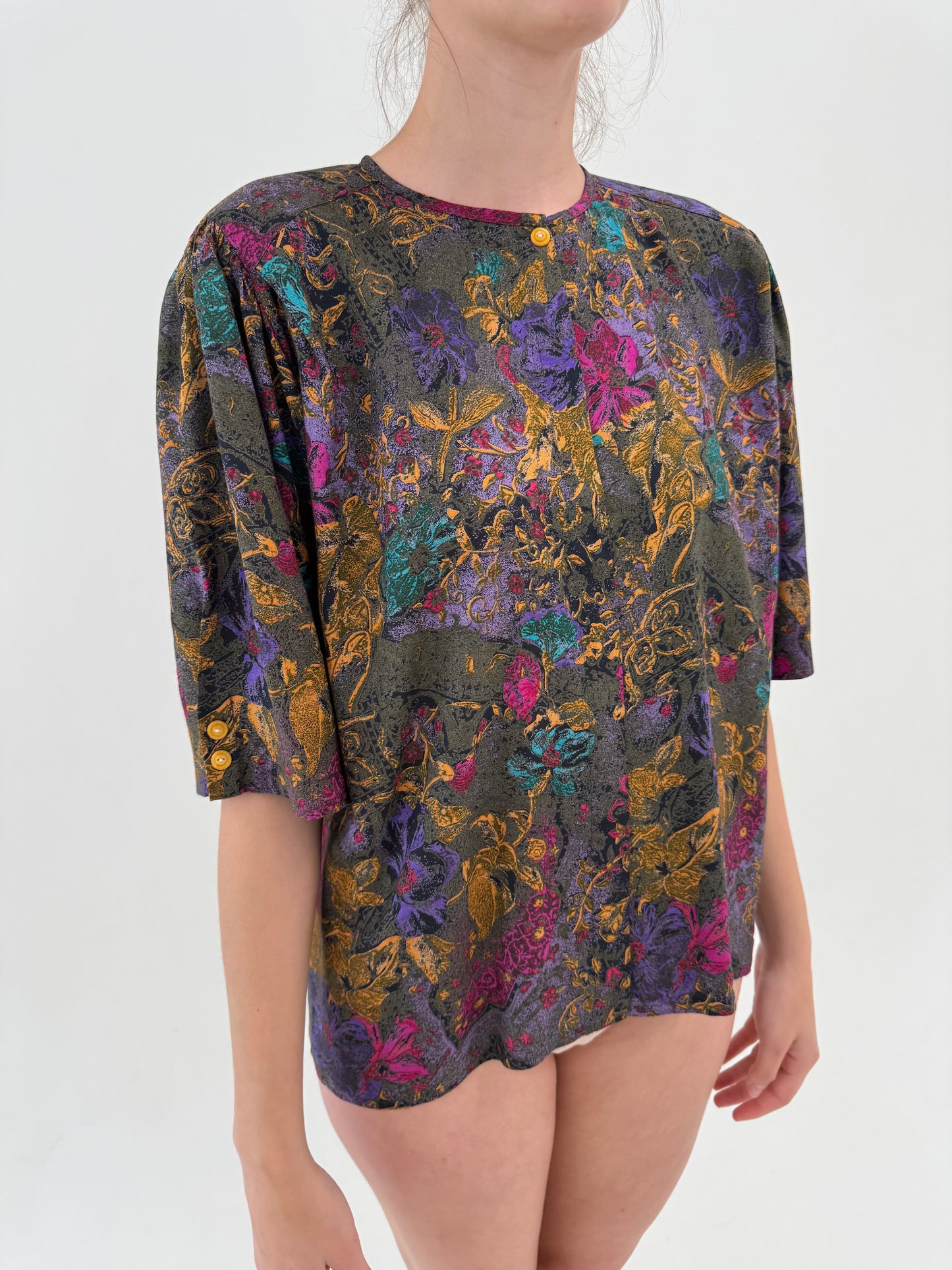 Deux piece vintage super vaporos de vară în culori superbe cu fustă maxi și top oversized