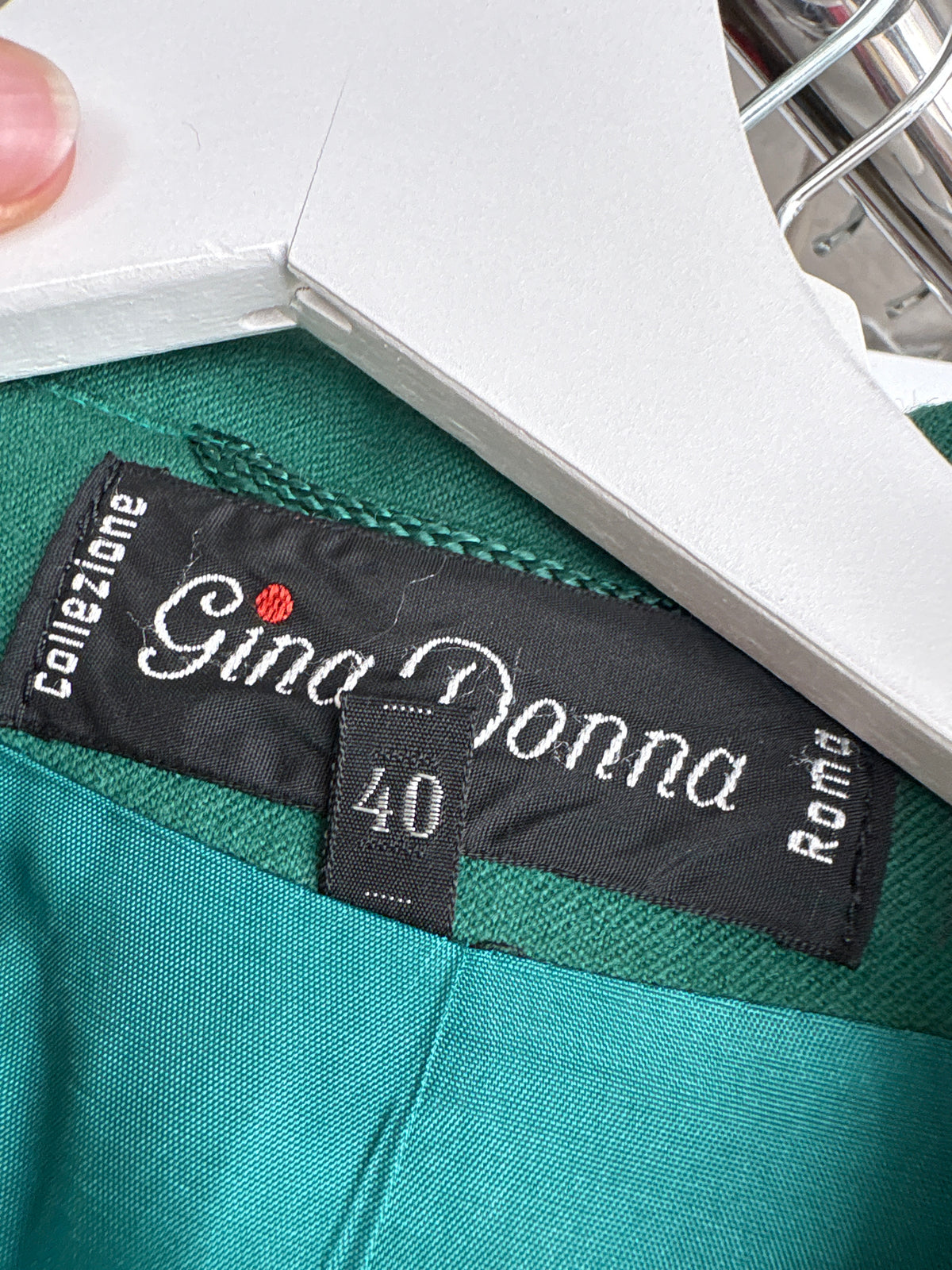 Sacou italian emerald green din lana extrafina în croi clasic
