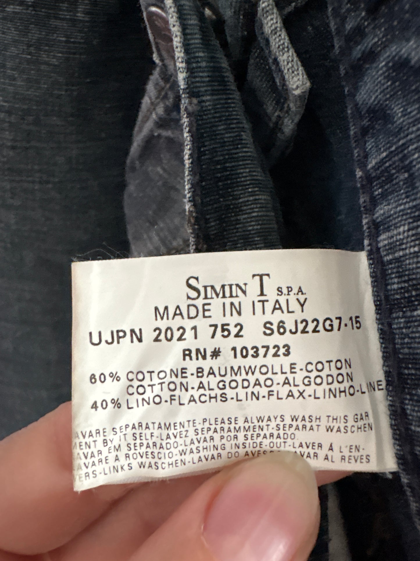 Jeans luxury Armani din bumbac cu in
