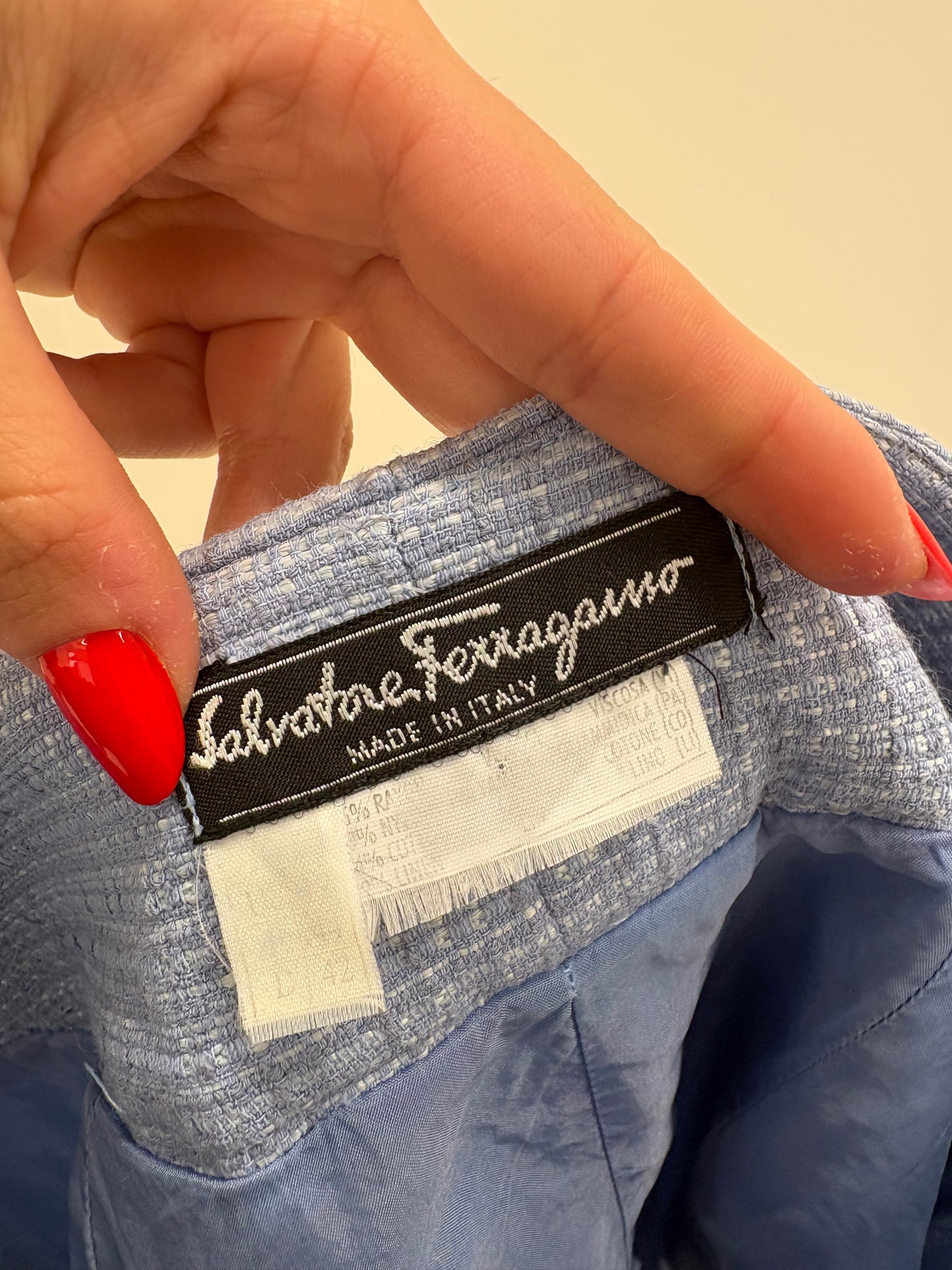 Fustă luxury Salvatore Ferragamo creion baby blue
