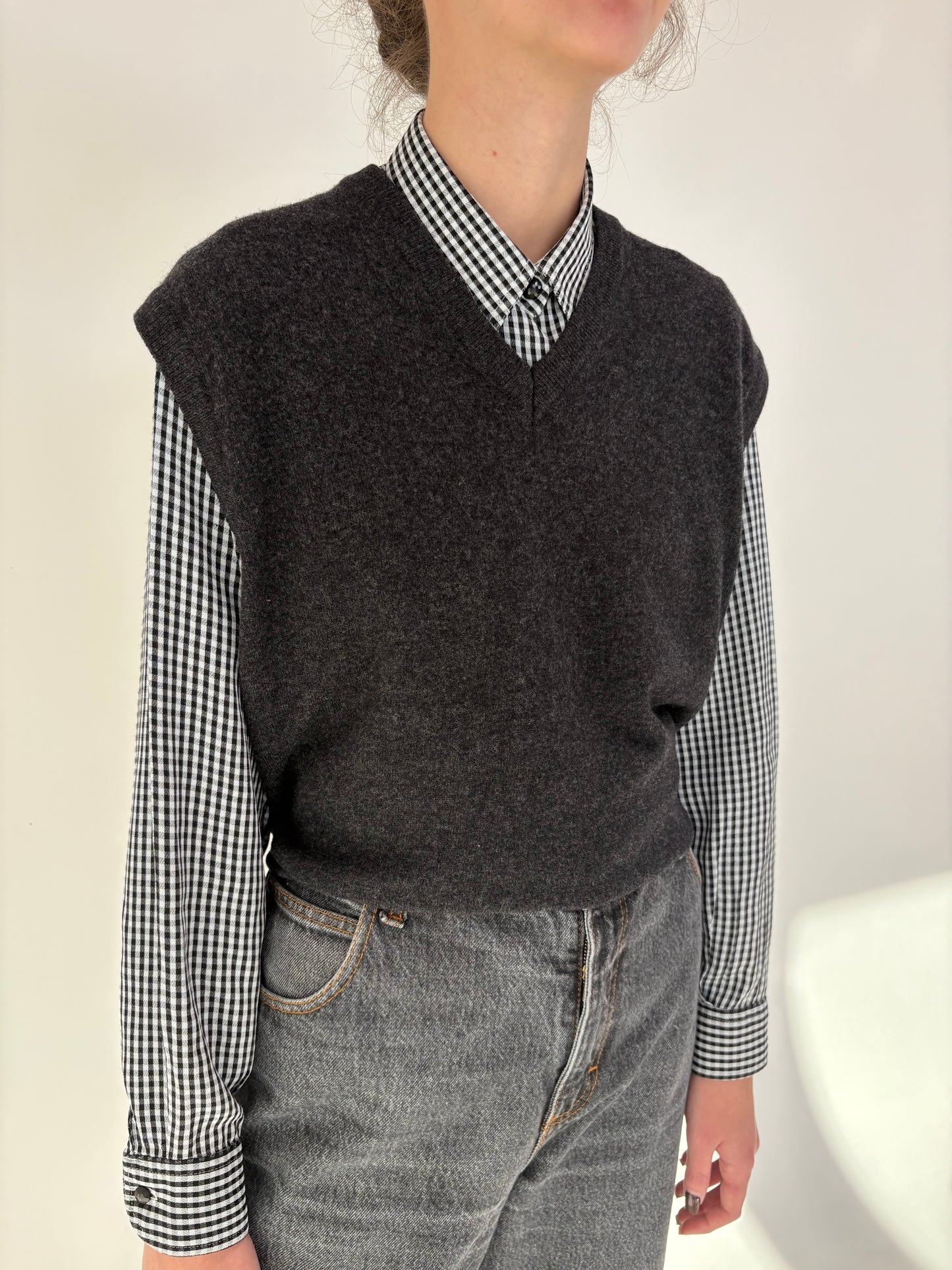 Vestă / top din lana extrafina pura certificată